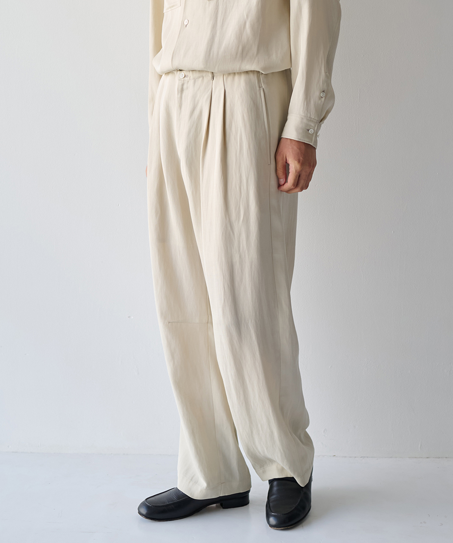 Noseason Linen Wide Pants