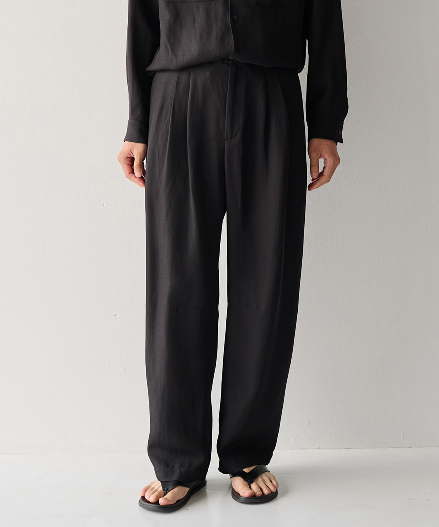 Noseason Linen Wide Pants