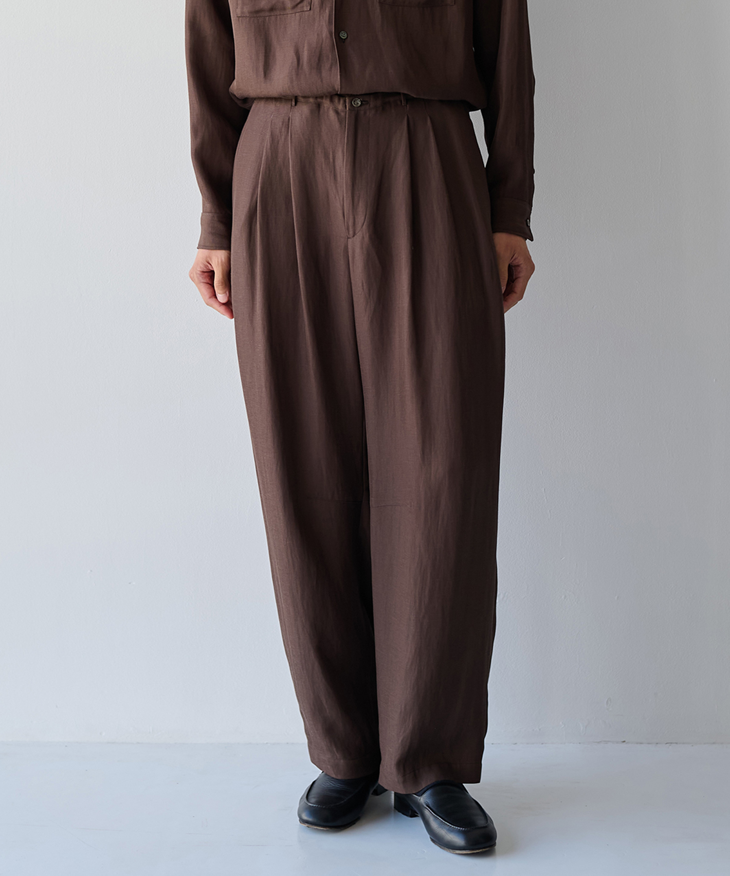 Noseason Linen Wide Pants