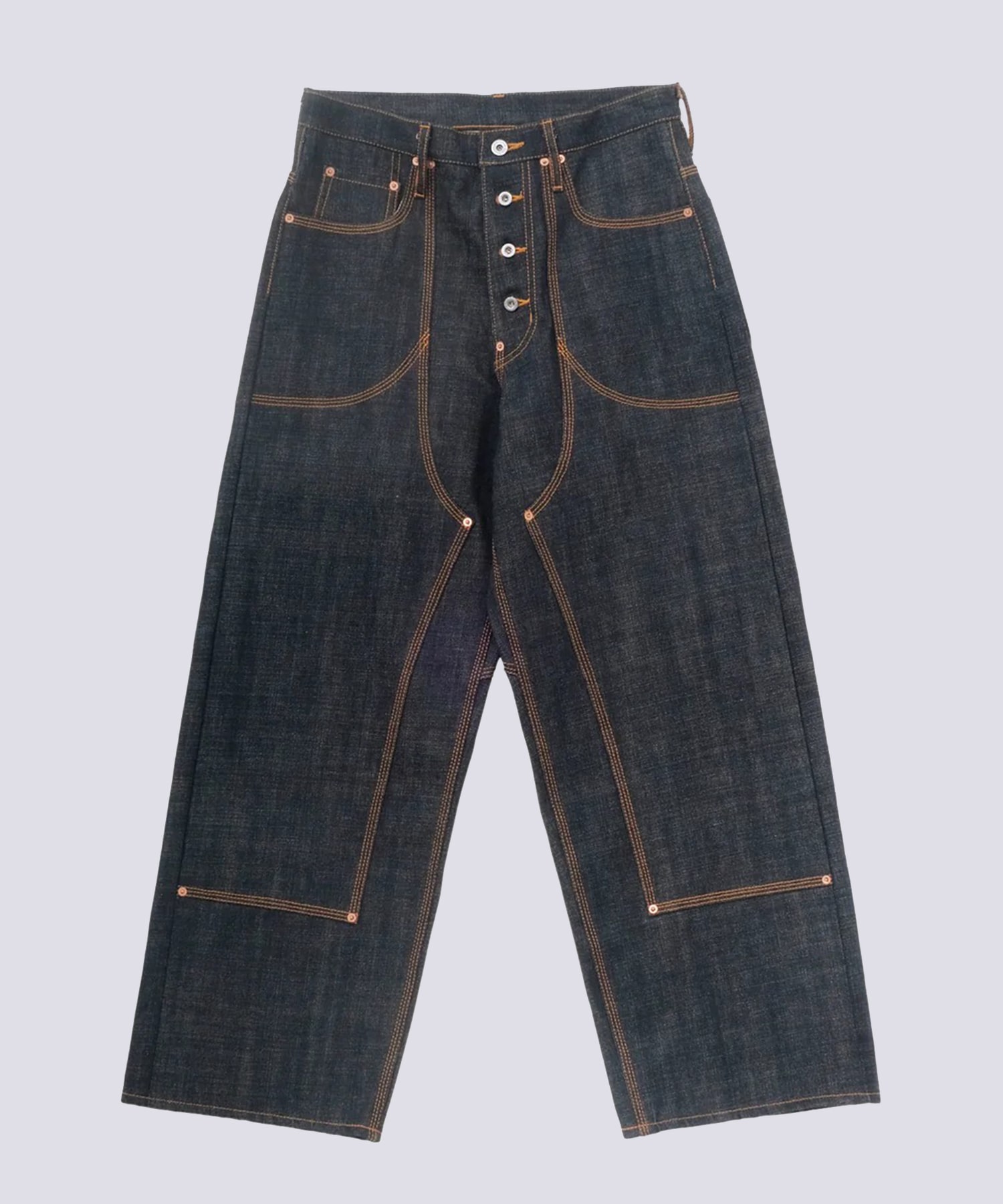 CLASSIC DOUBLE KNEE DENIM PANTS