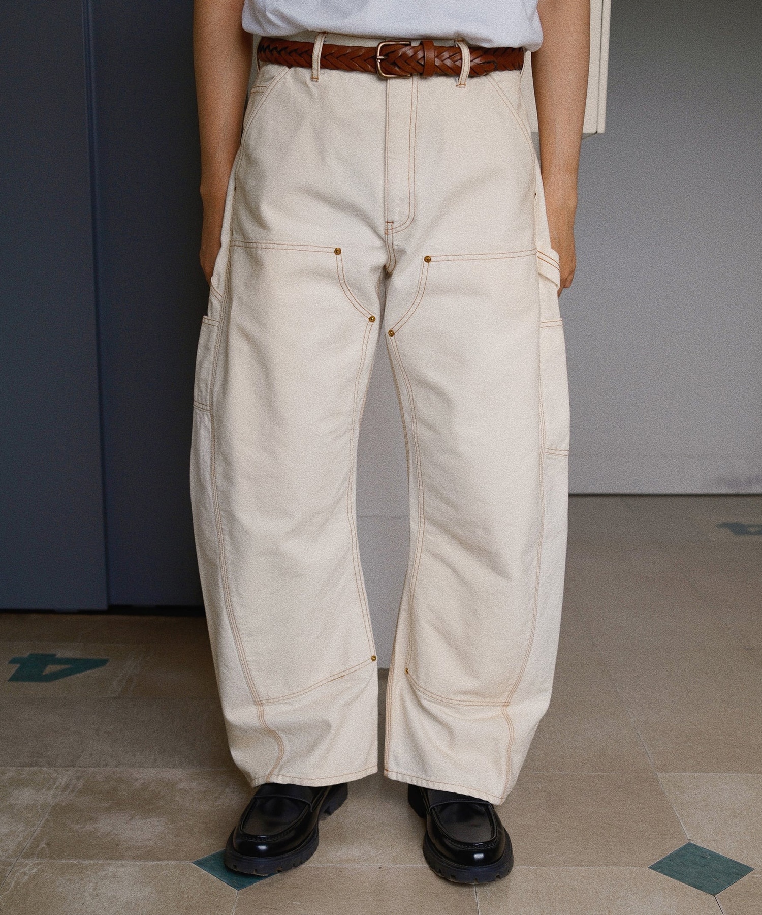 3D cutting painter pants