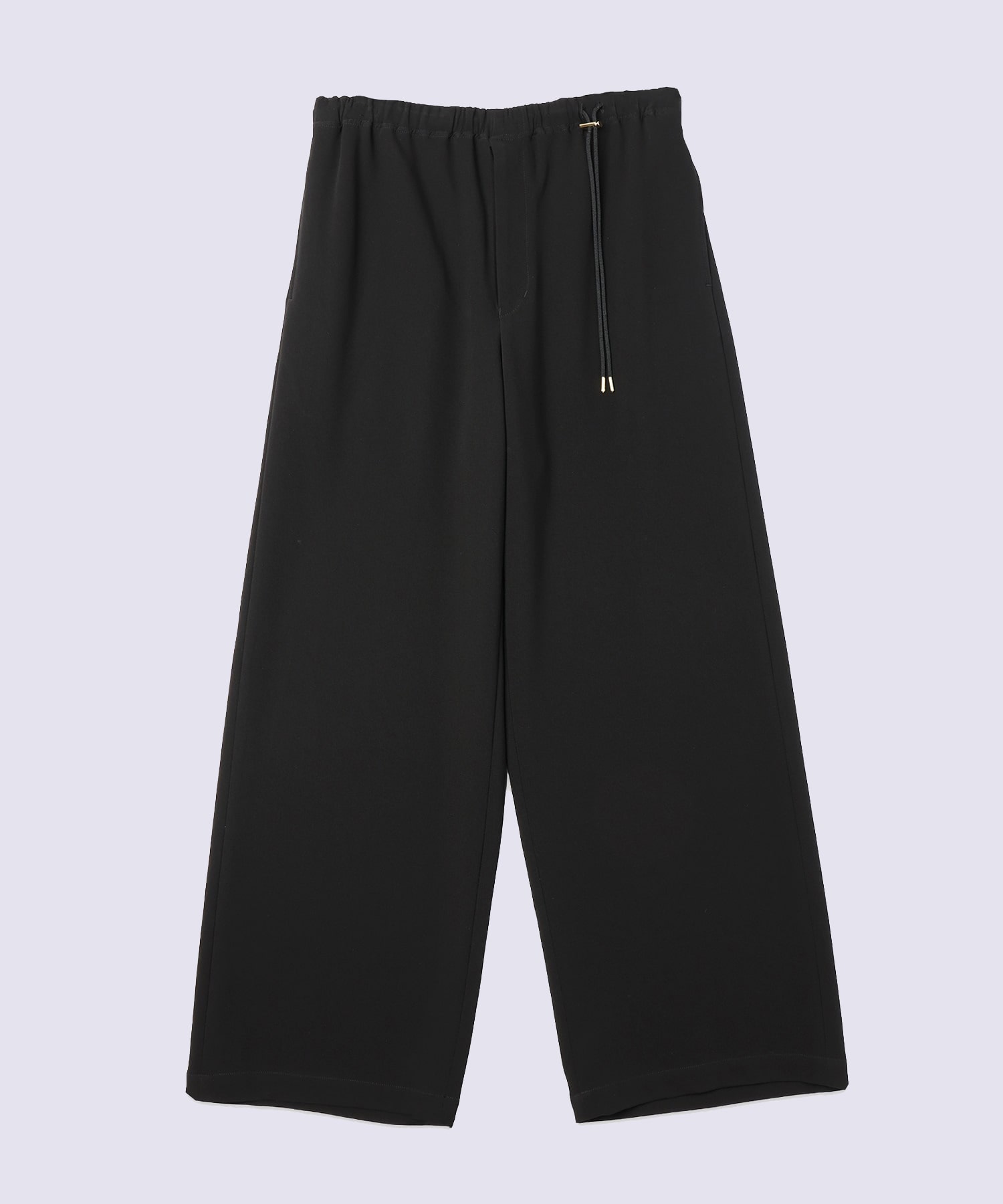 Triacetate Airy Cloth Drawstring Wide Pants