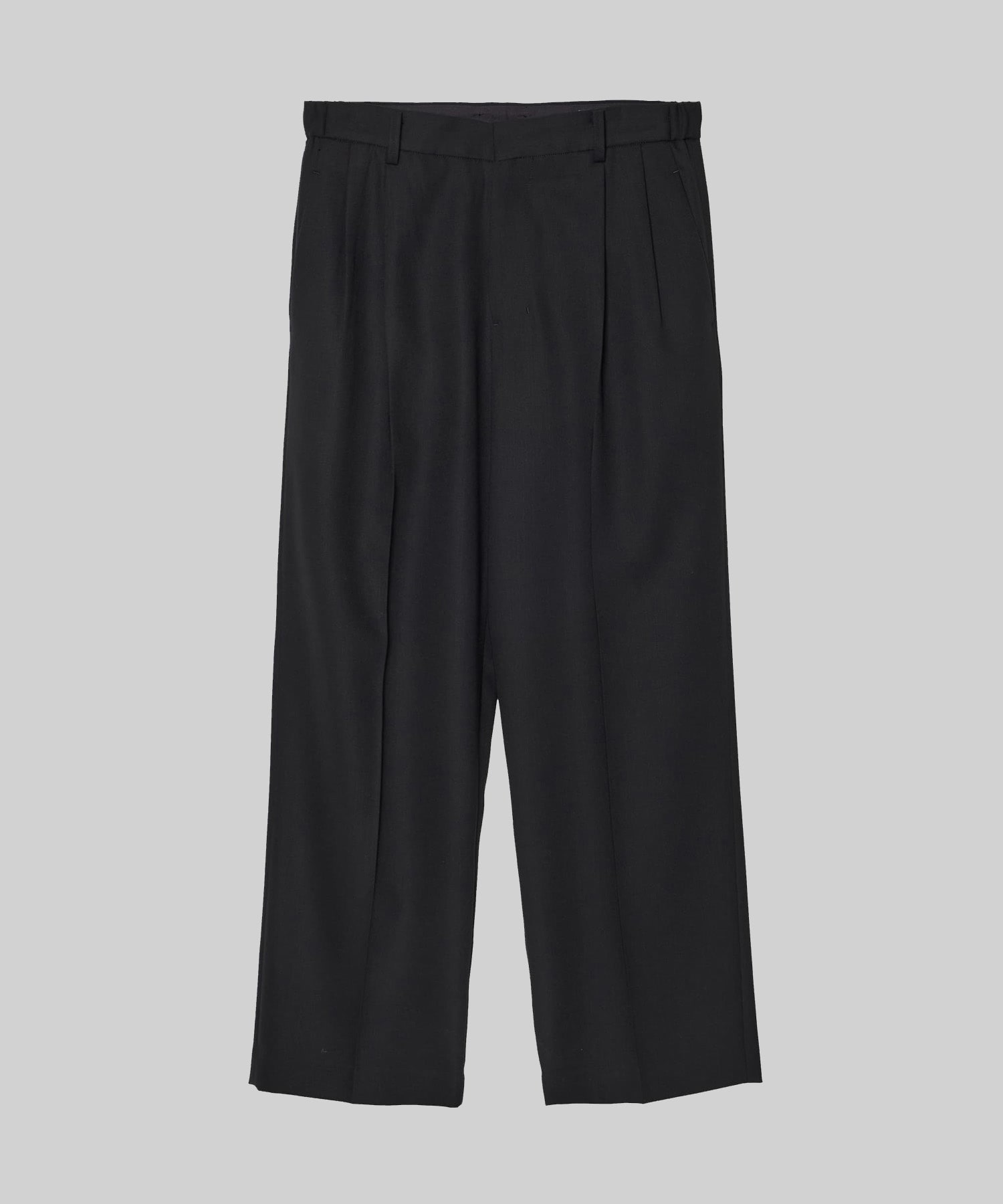 TWO-TUCKS WIDE TROUSERS