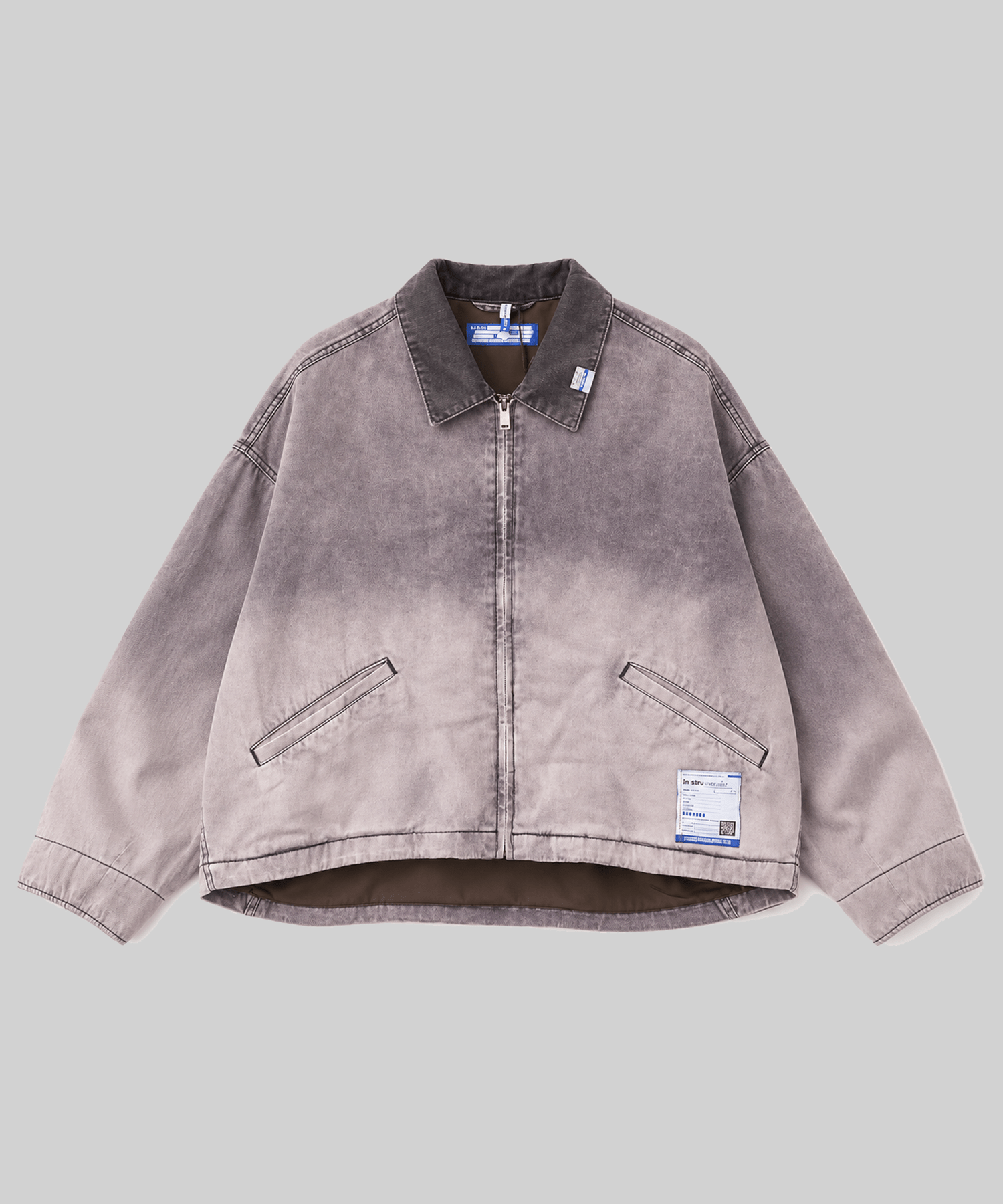 COTTON HERRINGBONE SUNFADED JACKET
