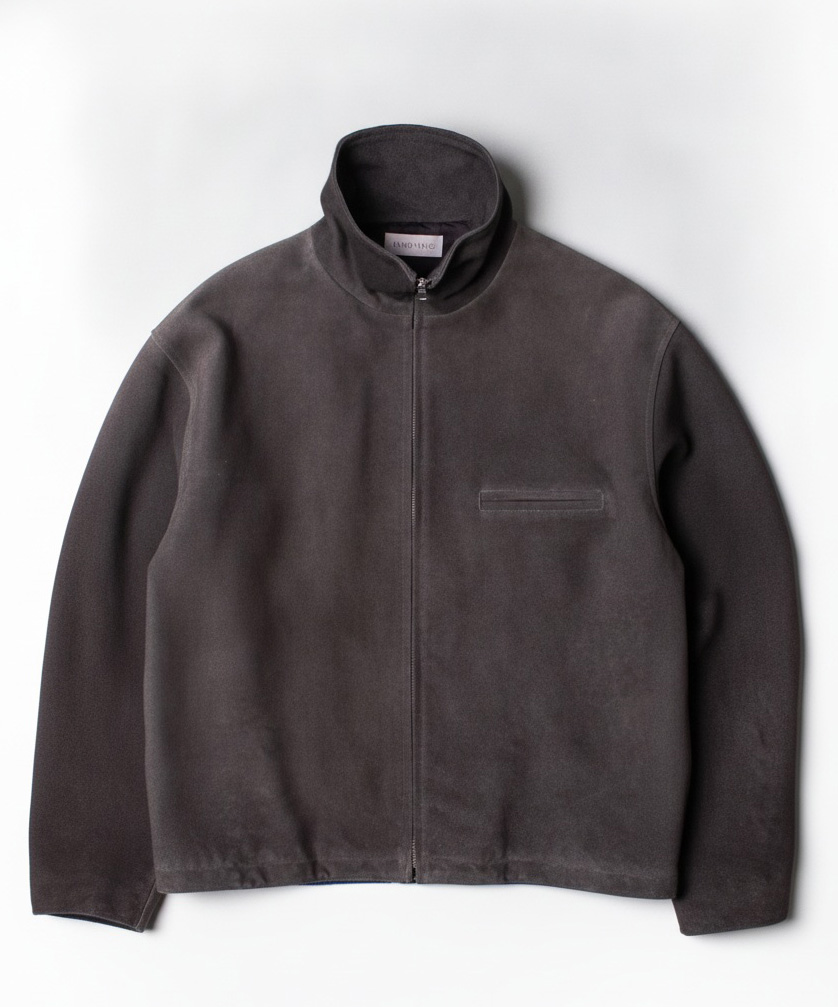 LEATHER FRONT ZIP BLOUSON