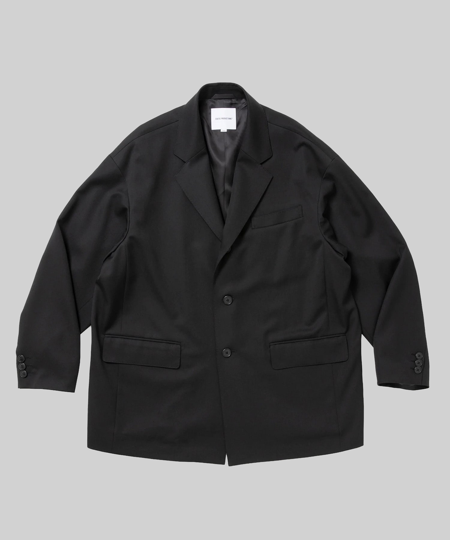 Wool Gabardine Single Breasted Jacket