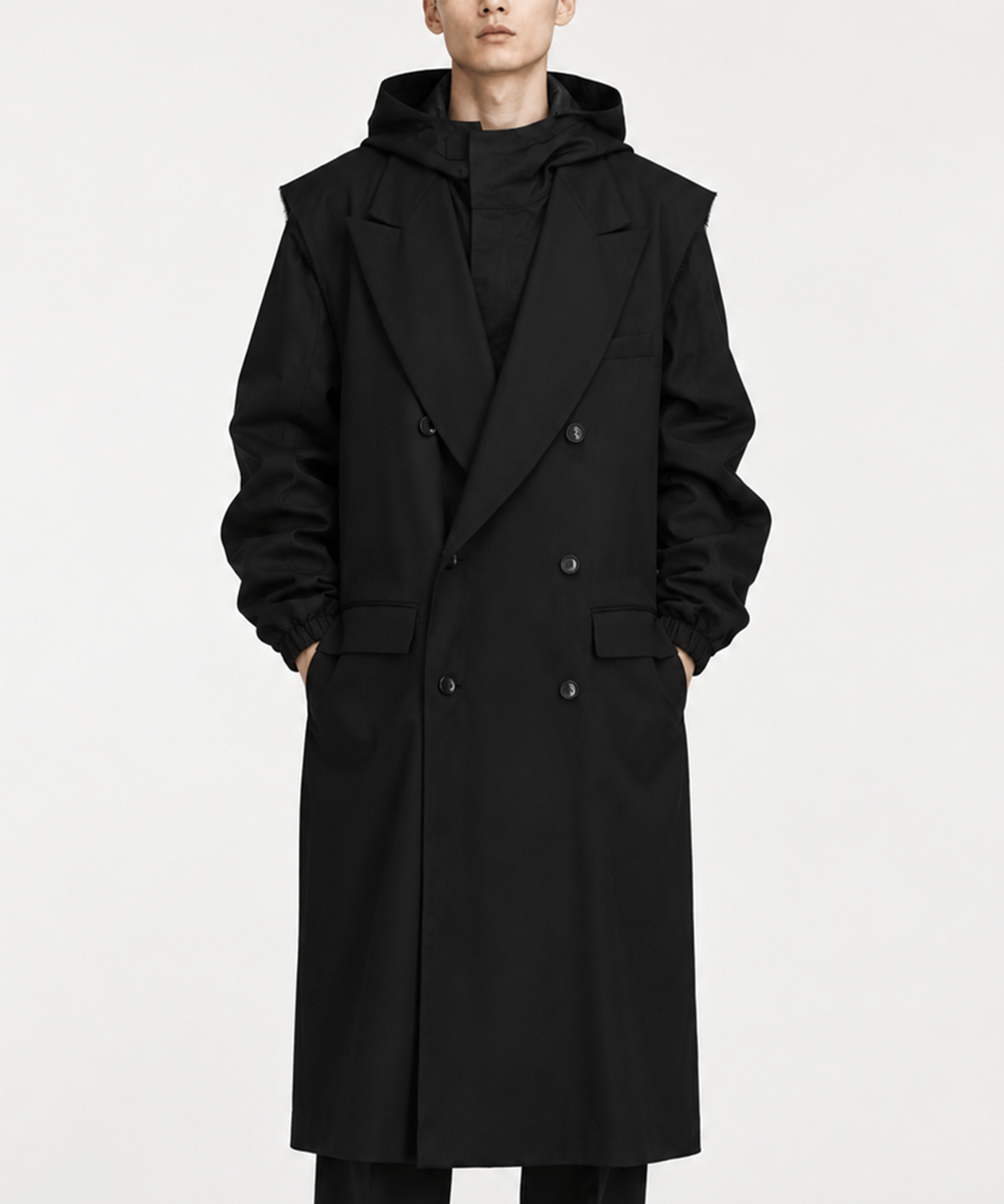 Gabardine layered COAT