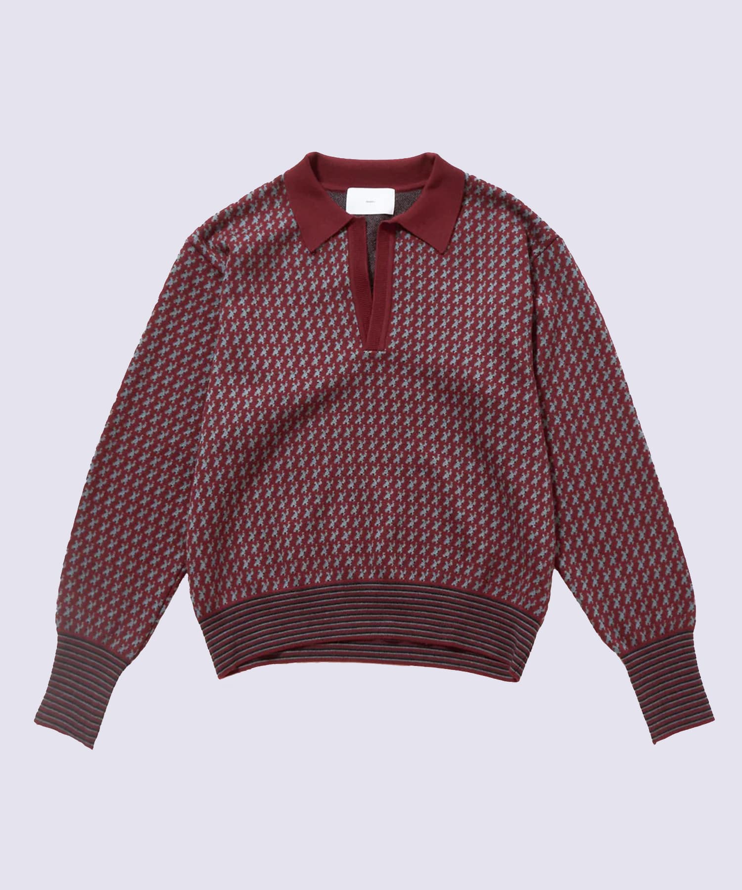 JACQUARD KNIT POLO