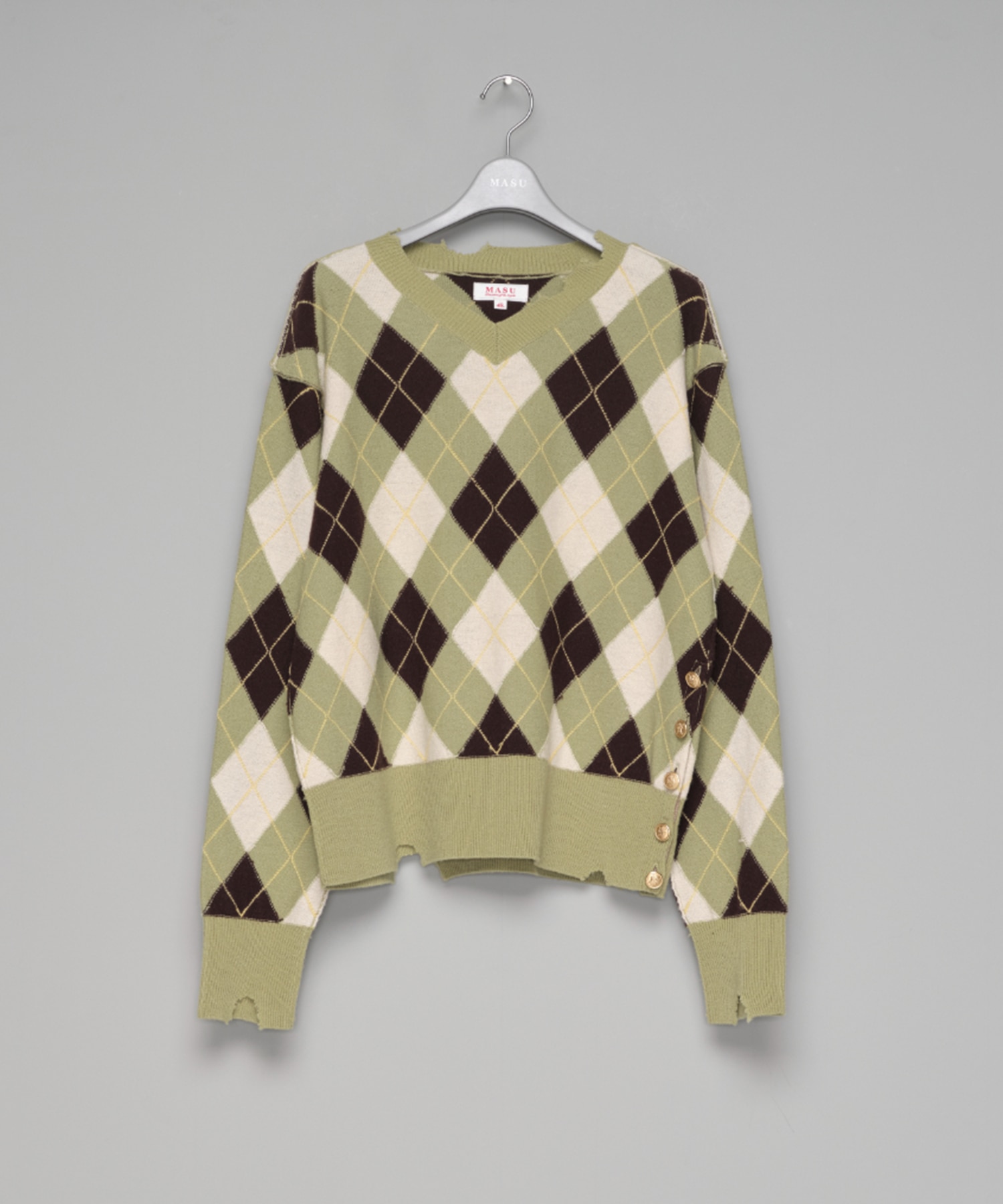 DIAMOND SCRAPED SWEATER