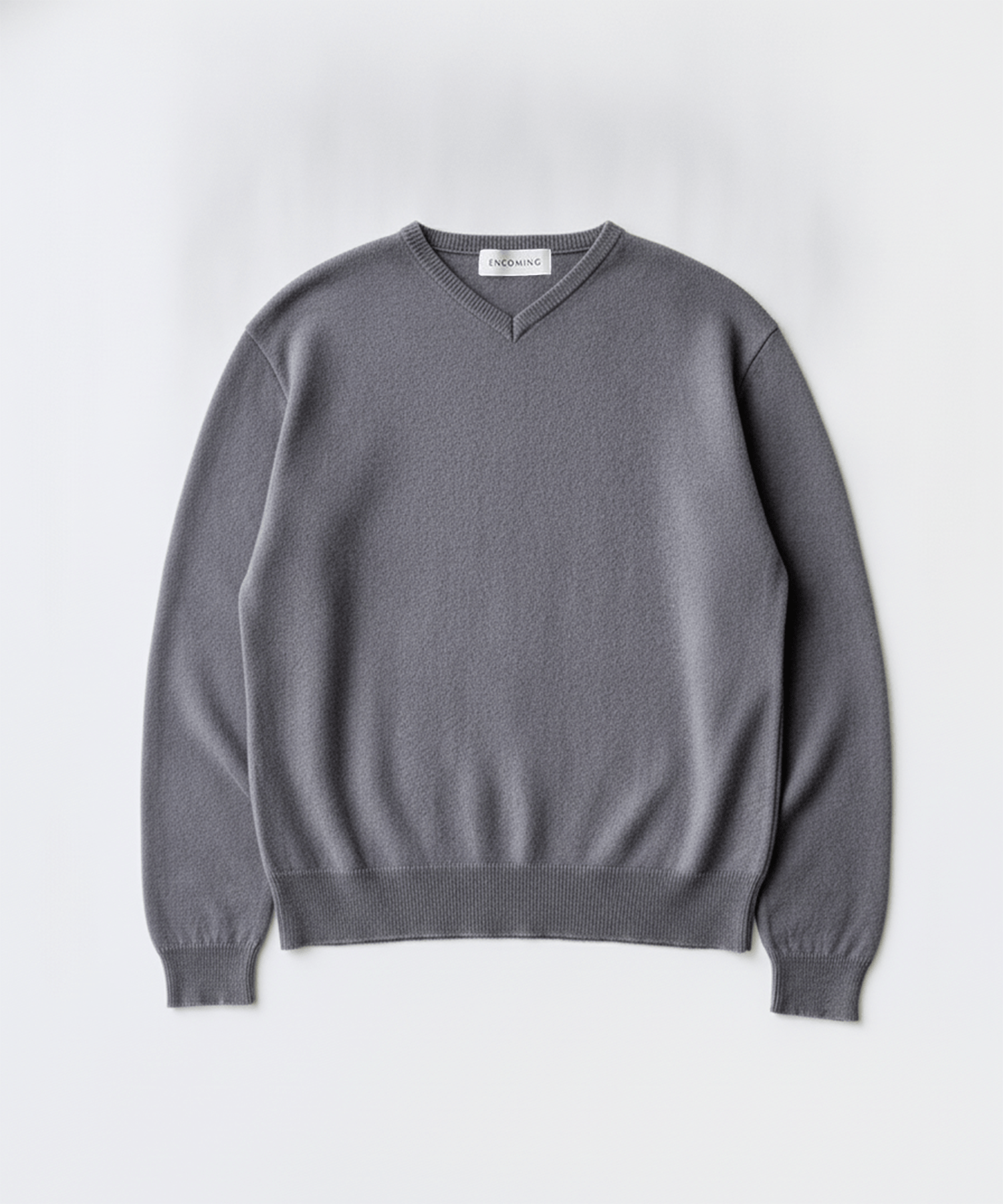 KNITTED V NECK JUMPER