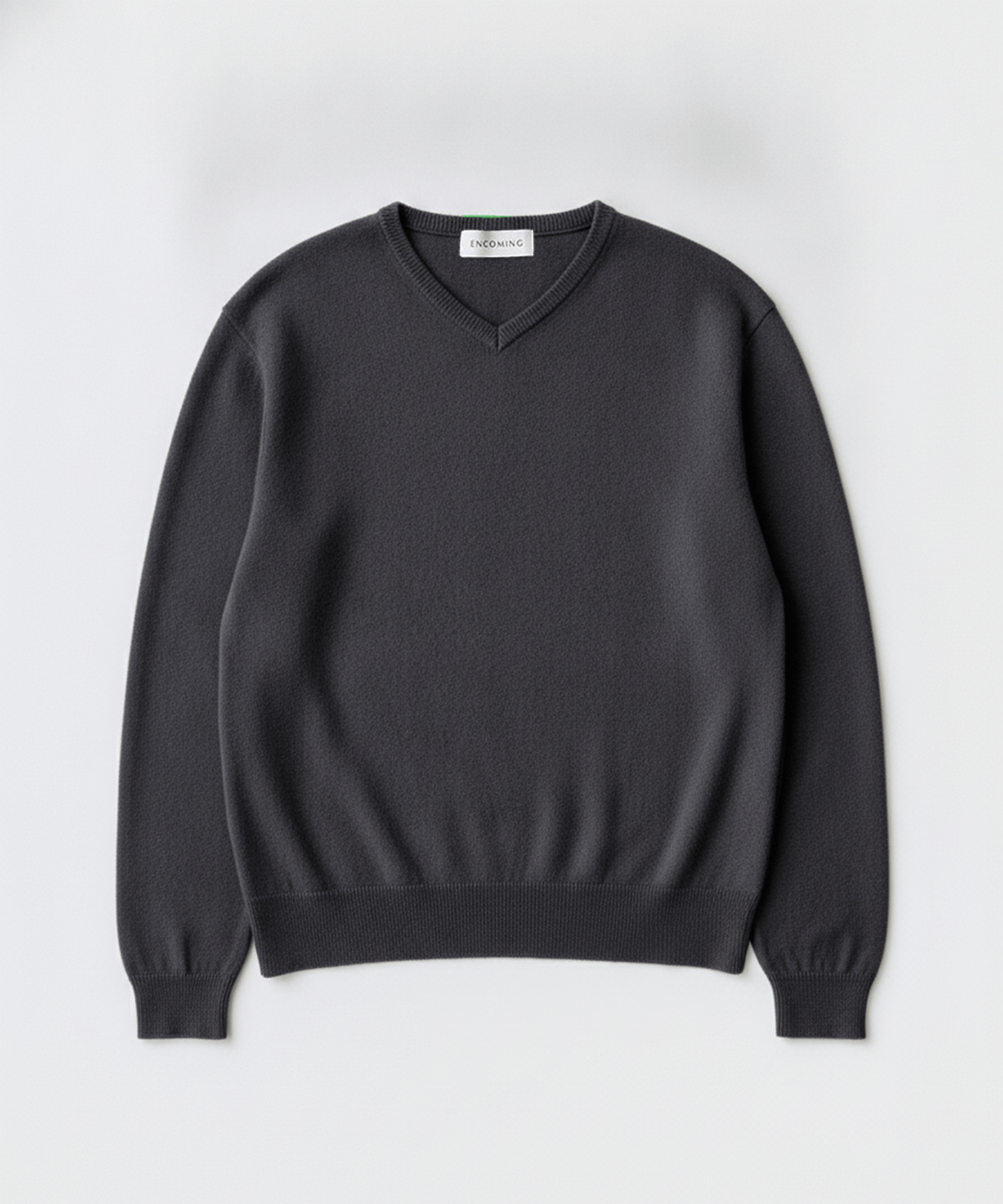KNITTED V NECK JUMPER