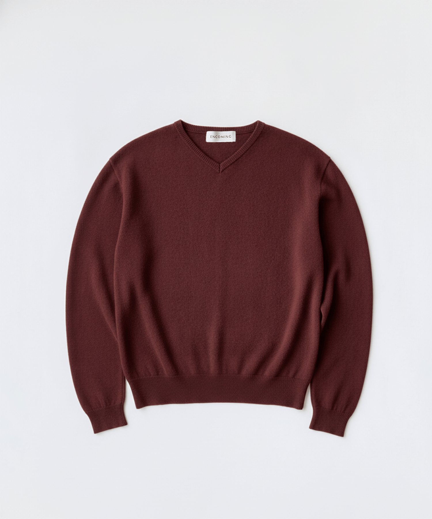 KNITTED V NECK JUMPER