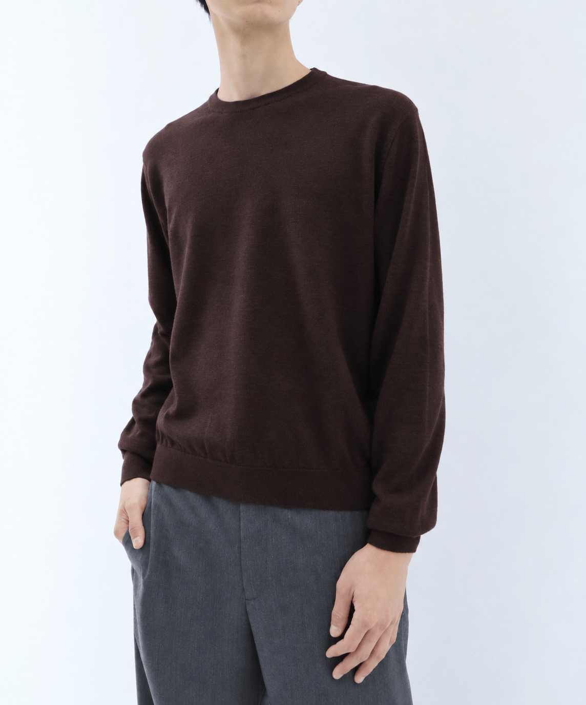 CASHMERE WOOL CREWNECK KNIT