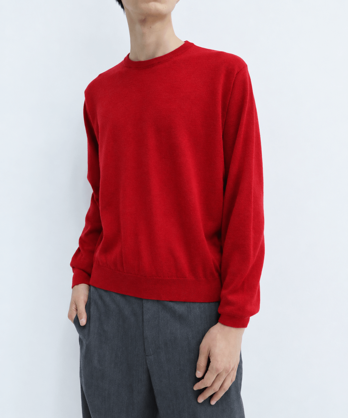 CASHMERE WOOL CREWNECK KNIT
