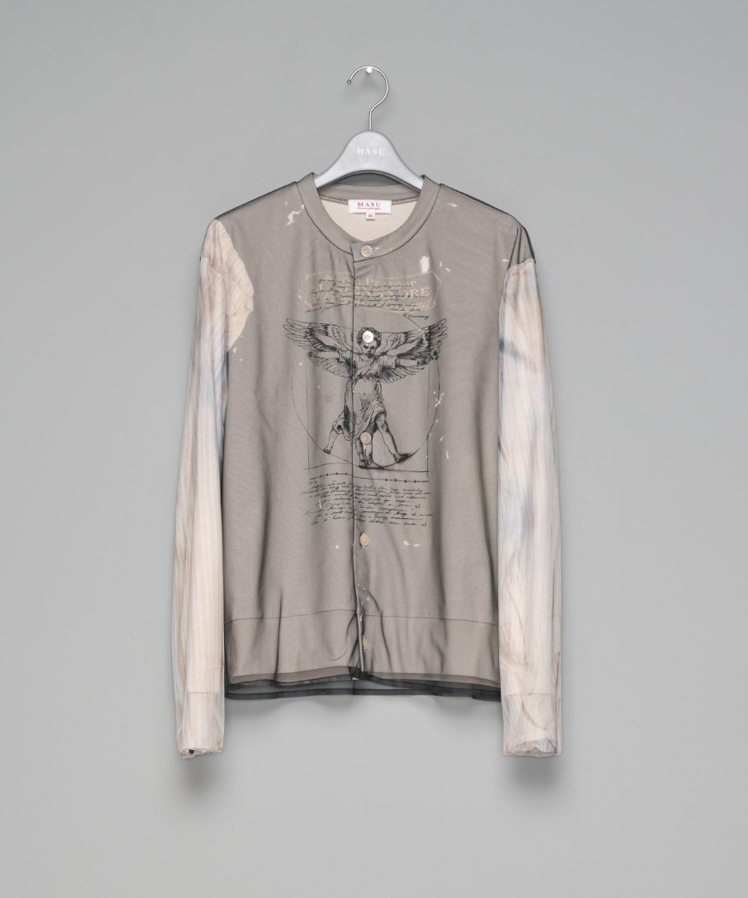 ANGEL DIAGRAM LAYERED CARDIGAN