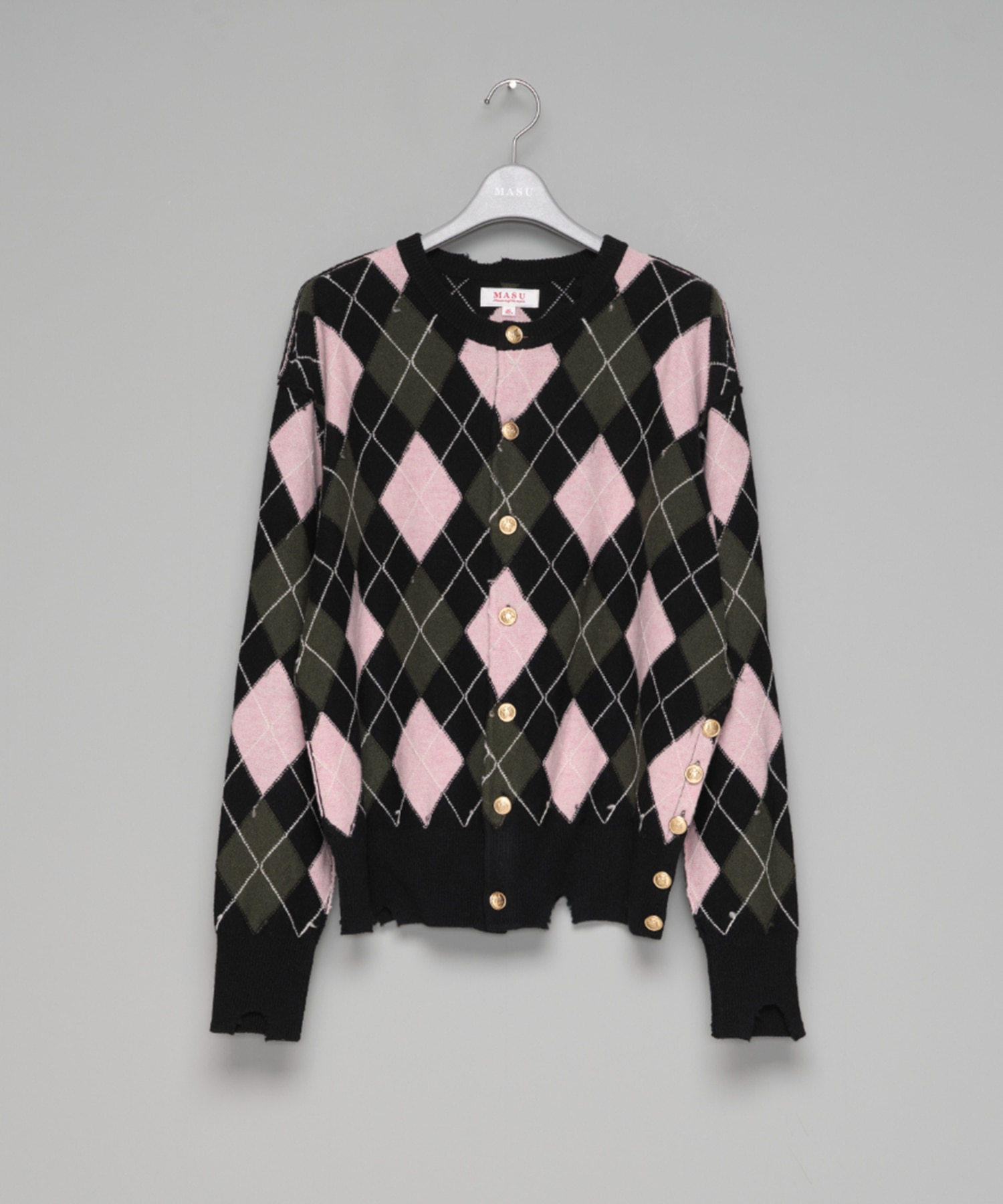 DIAMOND SCRAPED CARDIGAN