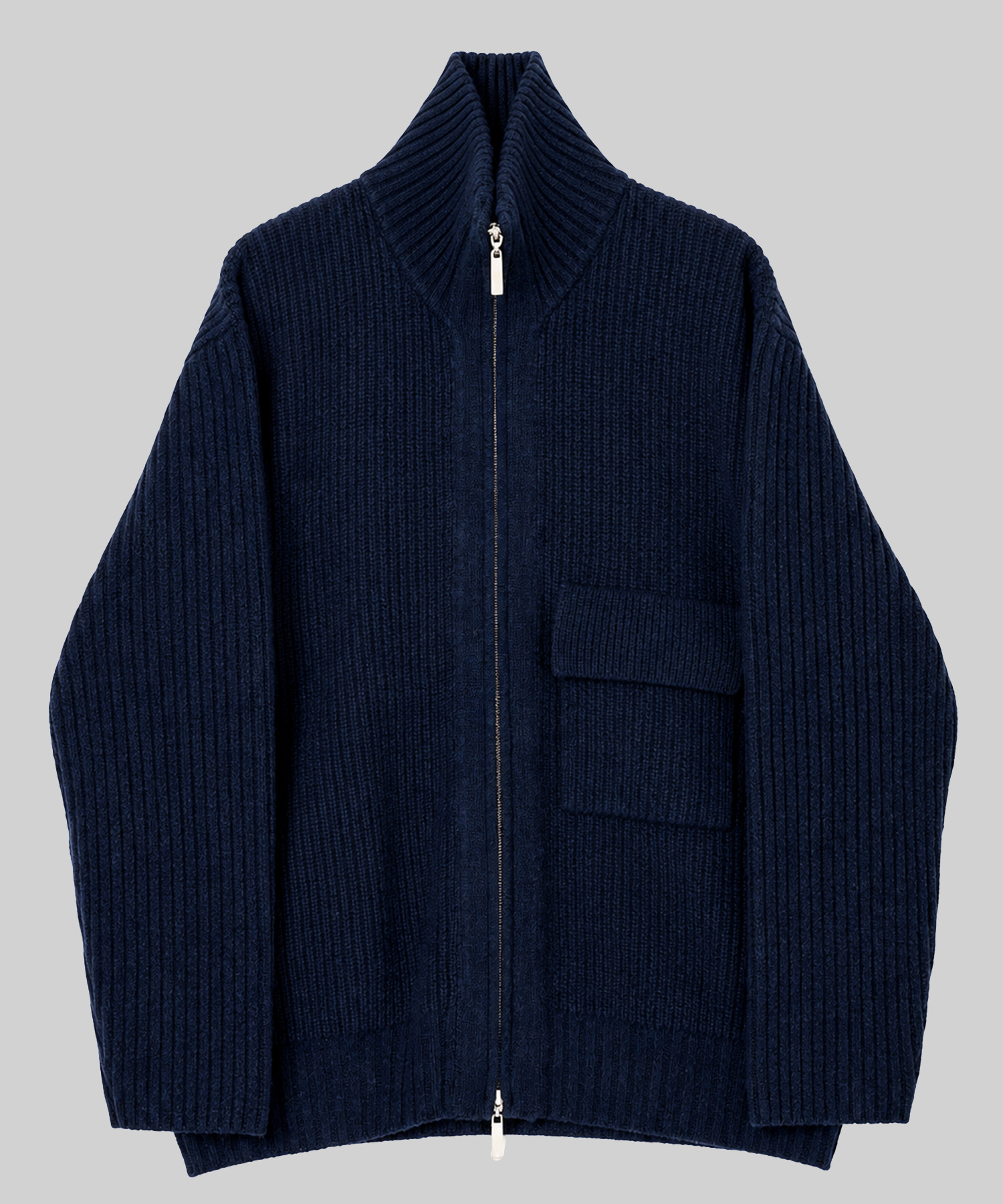 ZIP High Neck Drivers Knit