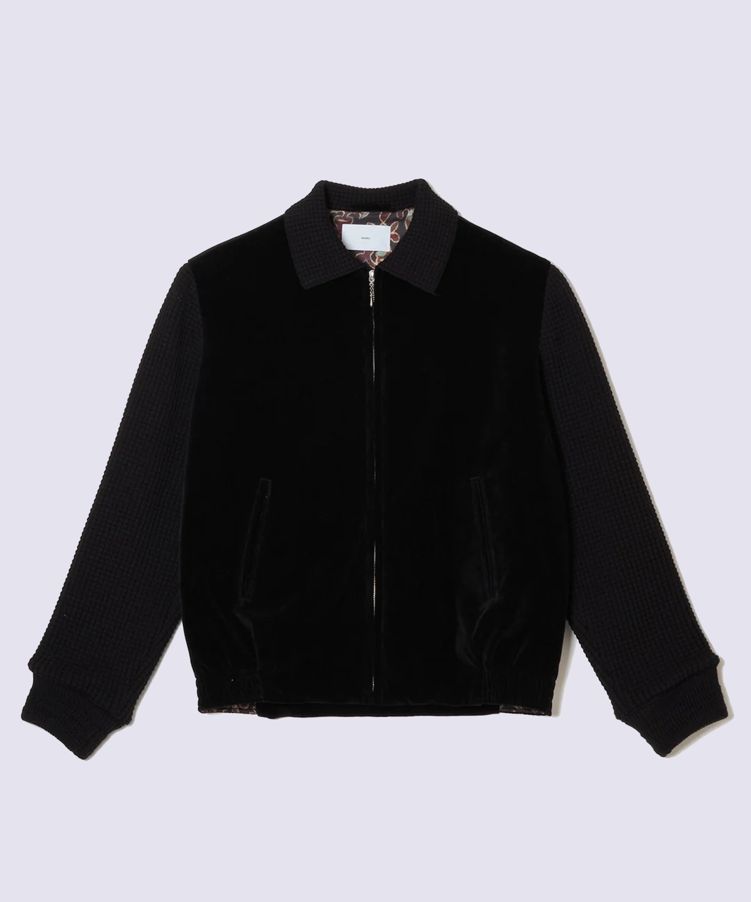 KNIT VELOR JACKET