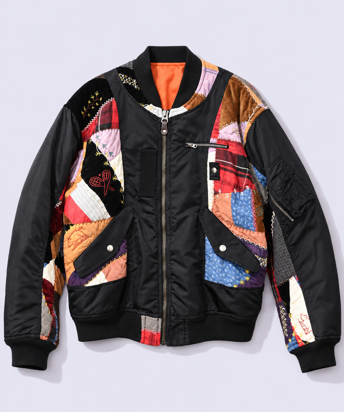 Quilt bomber jacket