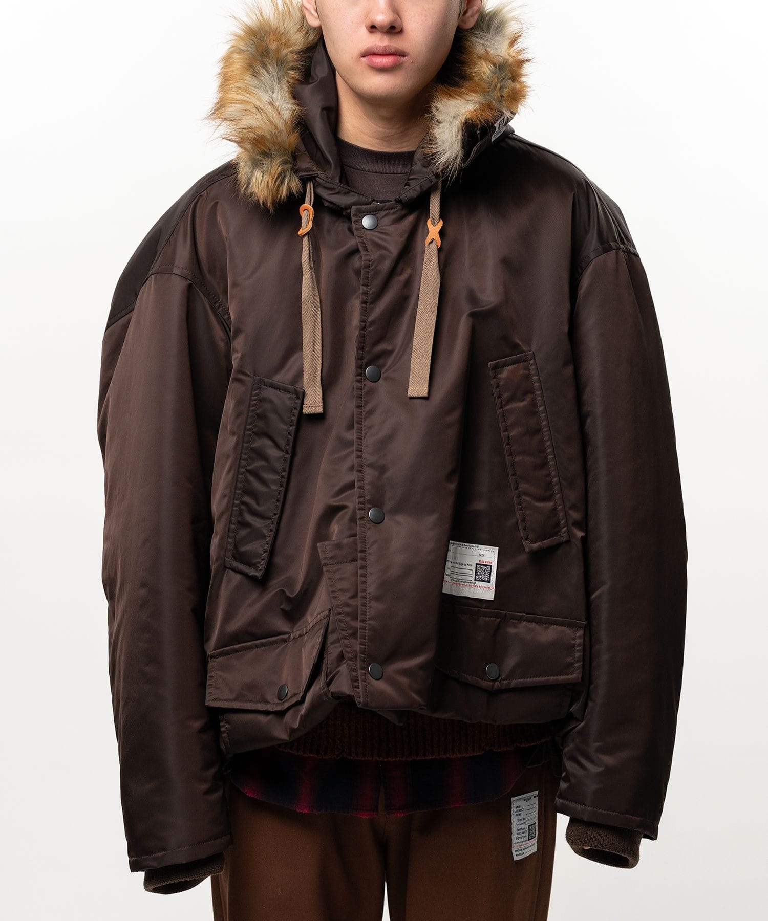 BOTTOM FOLDED HOODED BL