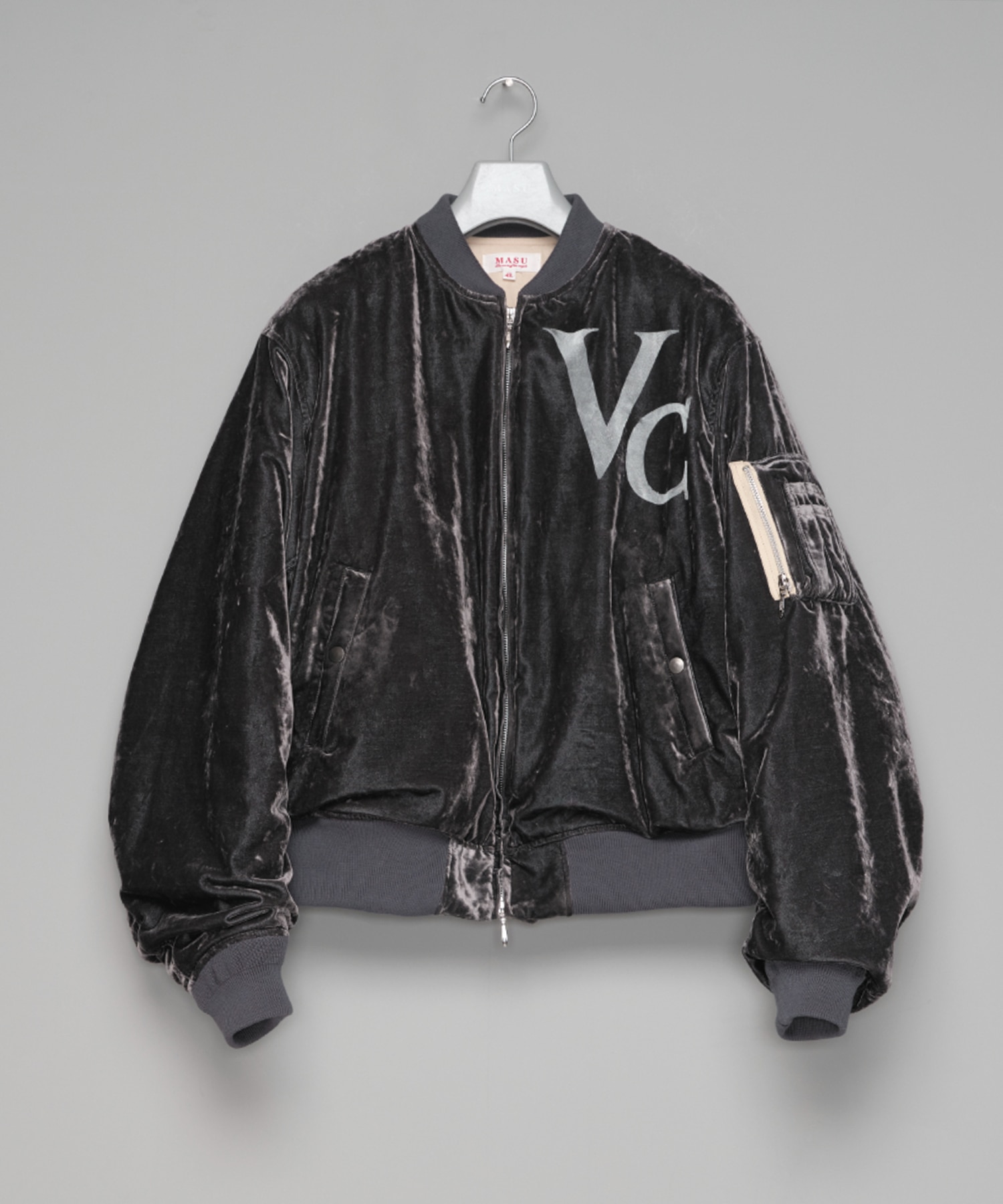 VC VELVET PUFFER BOMBER JACKET