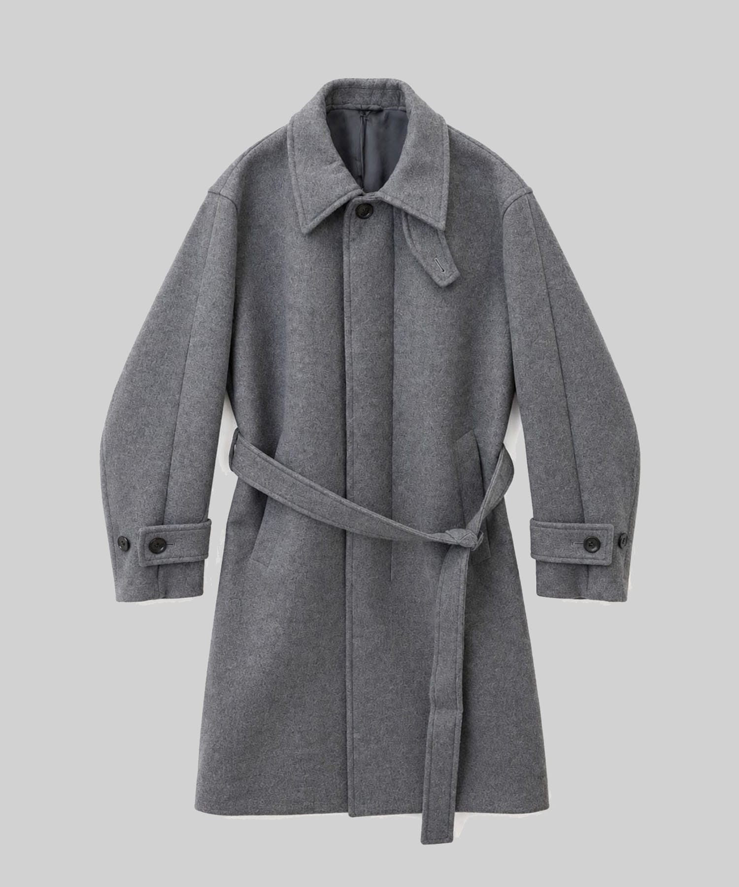 WOOL BONDING SCULPTURE BALMACAAN COAT