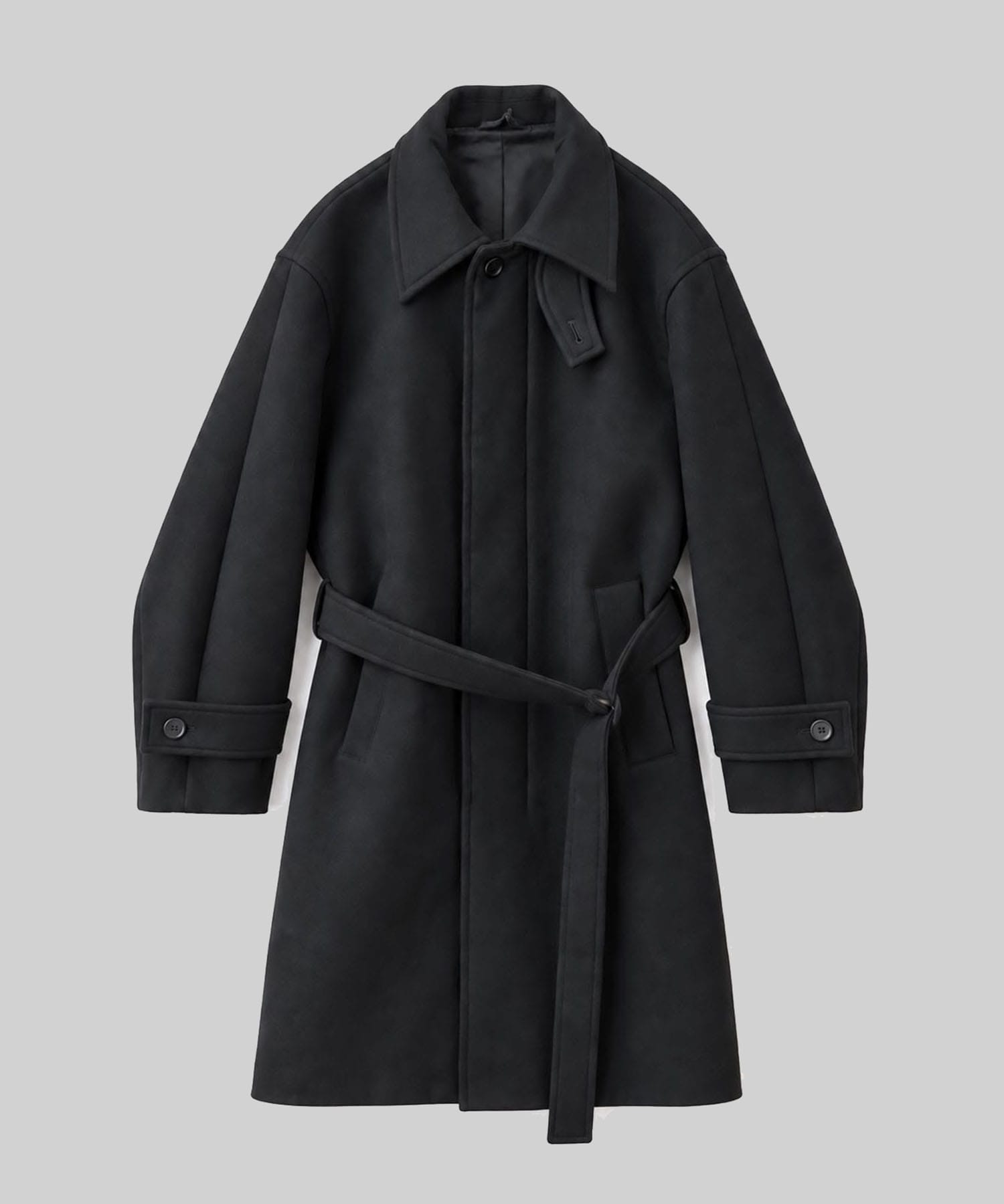 WOOL BONDING SCULPTURE BALMACAAN COAT