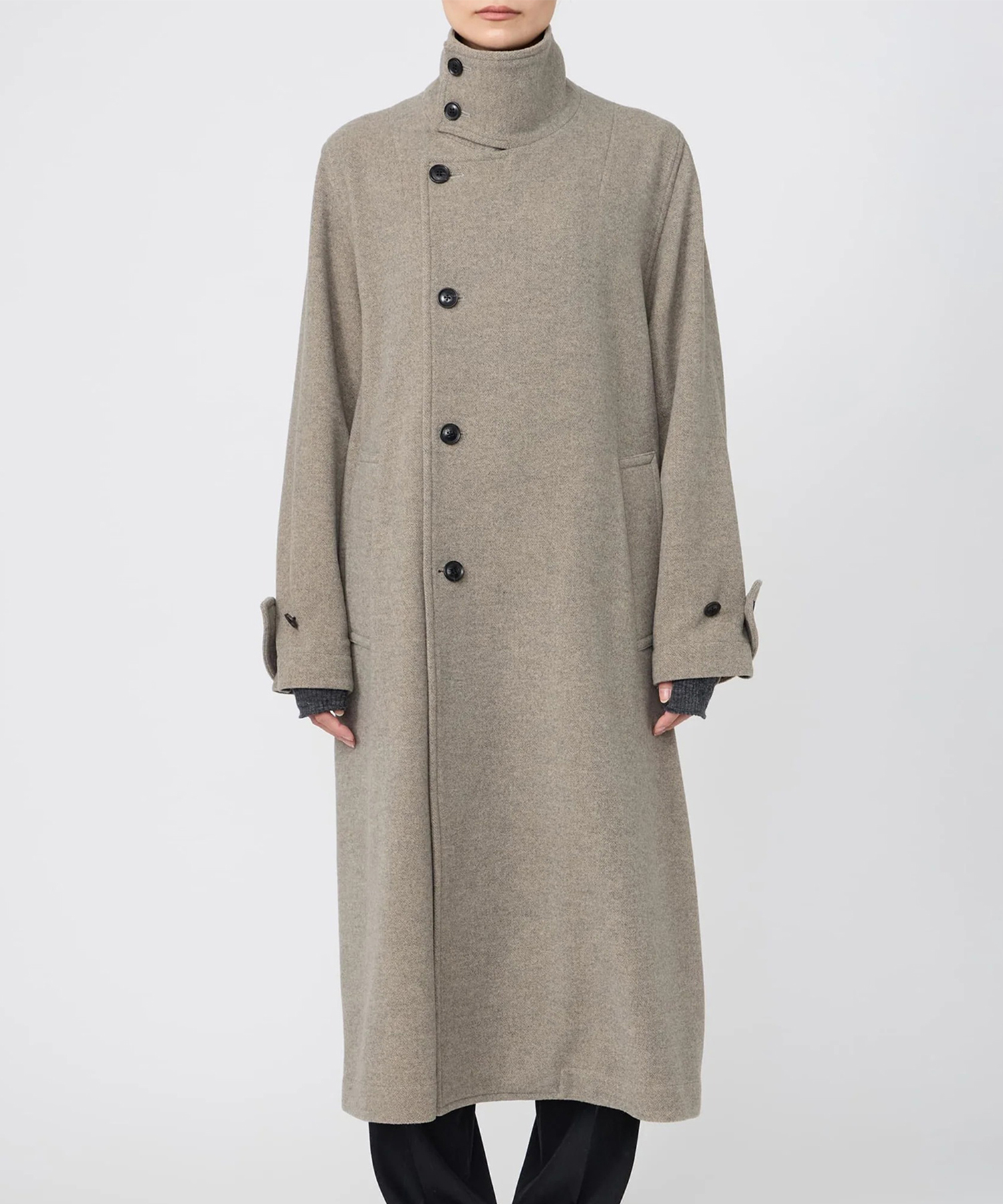 STAND-COLLAR COAT