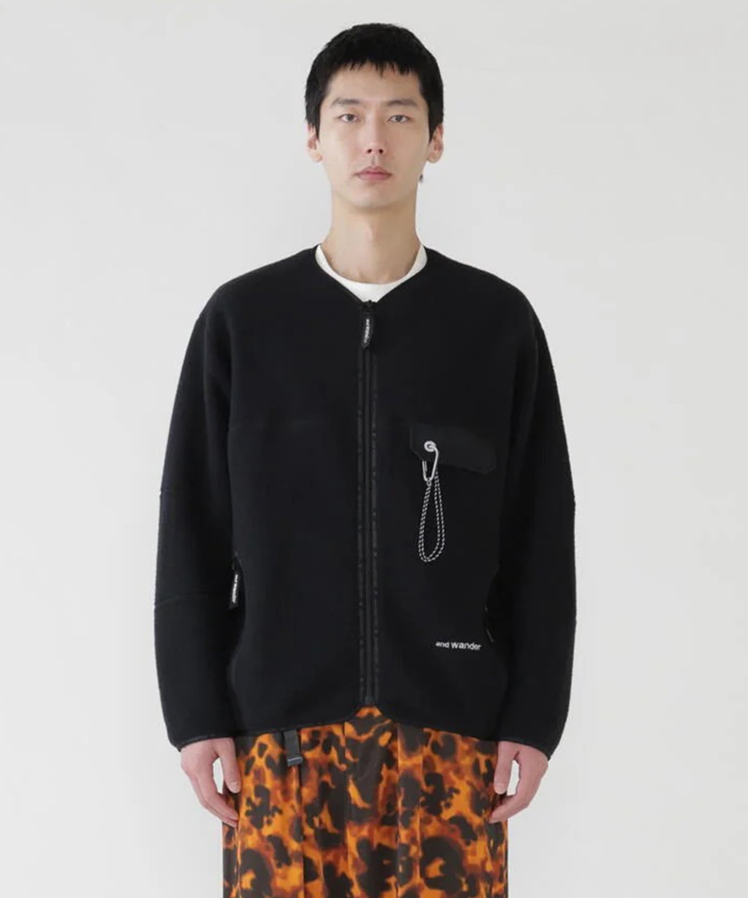 wool fleece cardigan