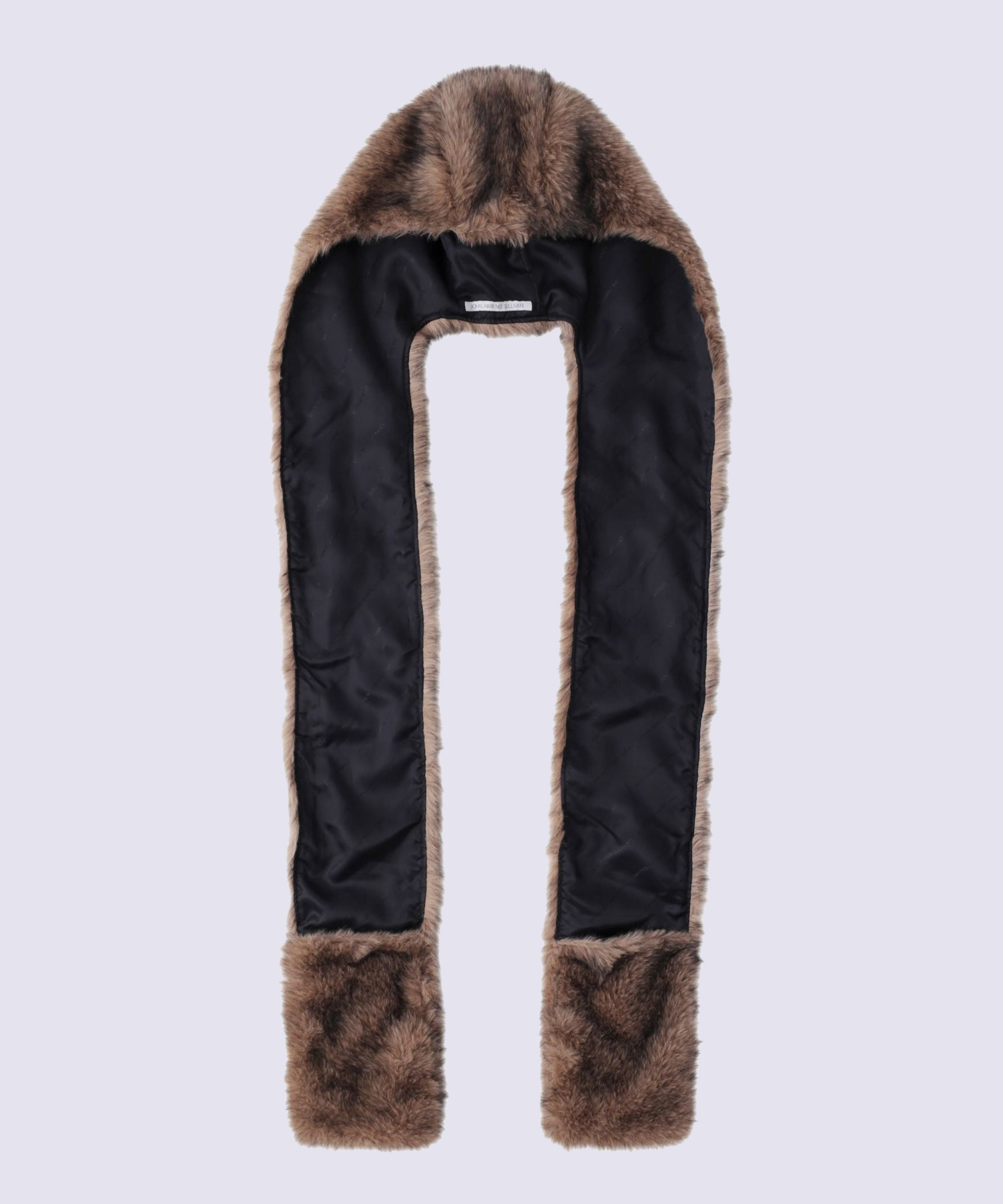 FUR HOODED SCARF