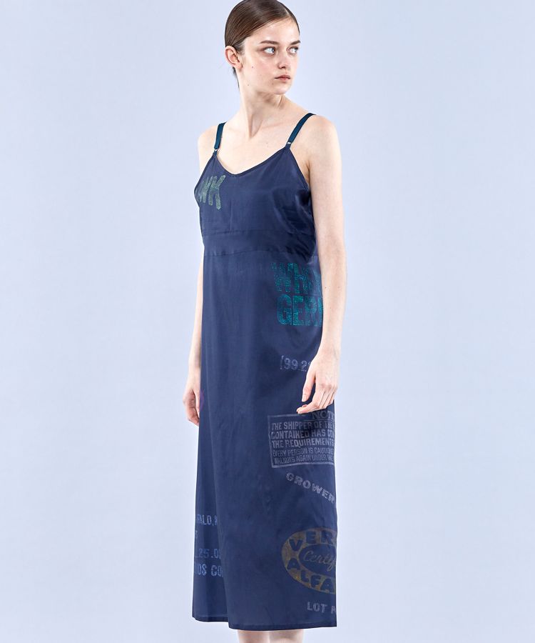 フラワーバッグプリントドレス 210-221018