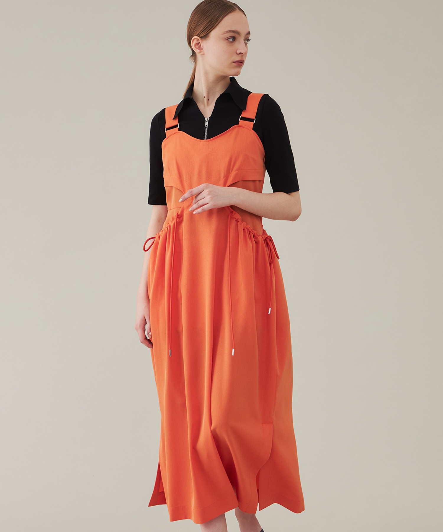Gathered Hole Bare Dress