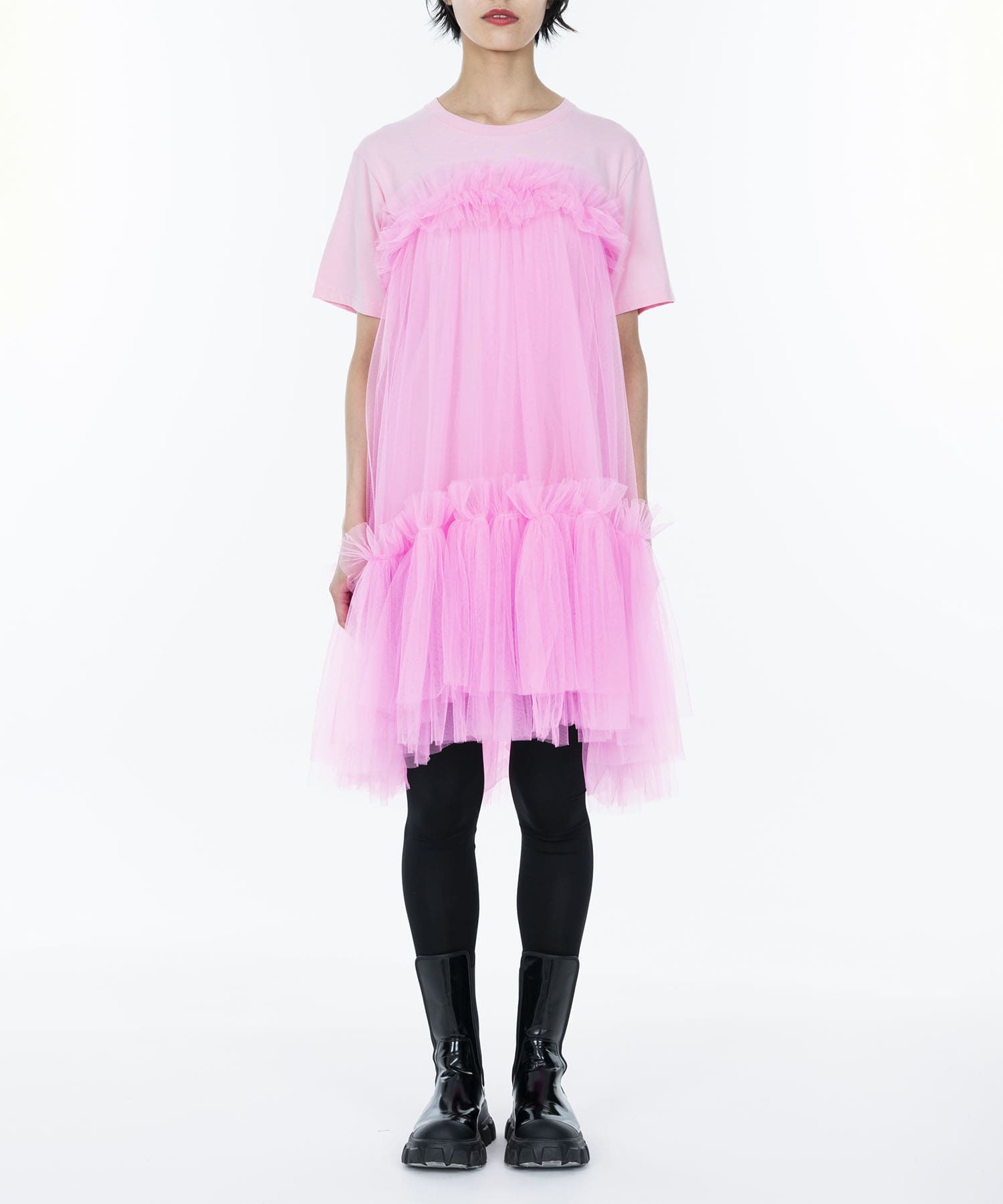 Gatehered Tulle T-shirt