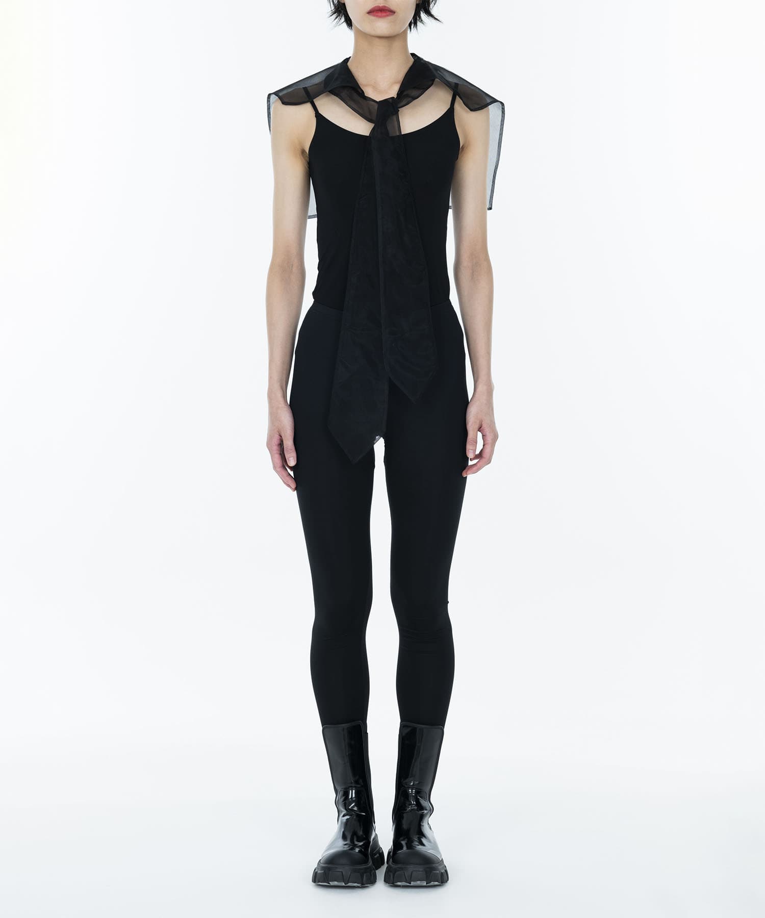Embroidered Tulle Sailor Collar