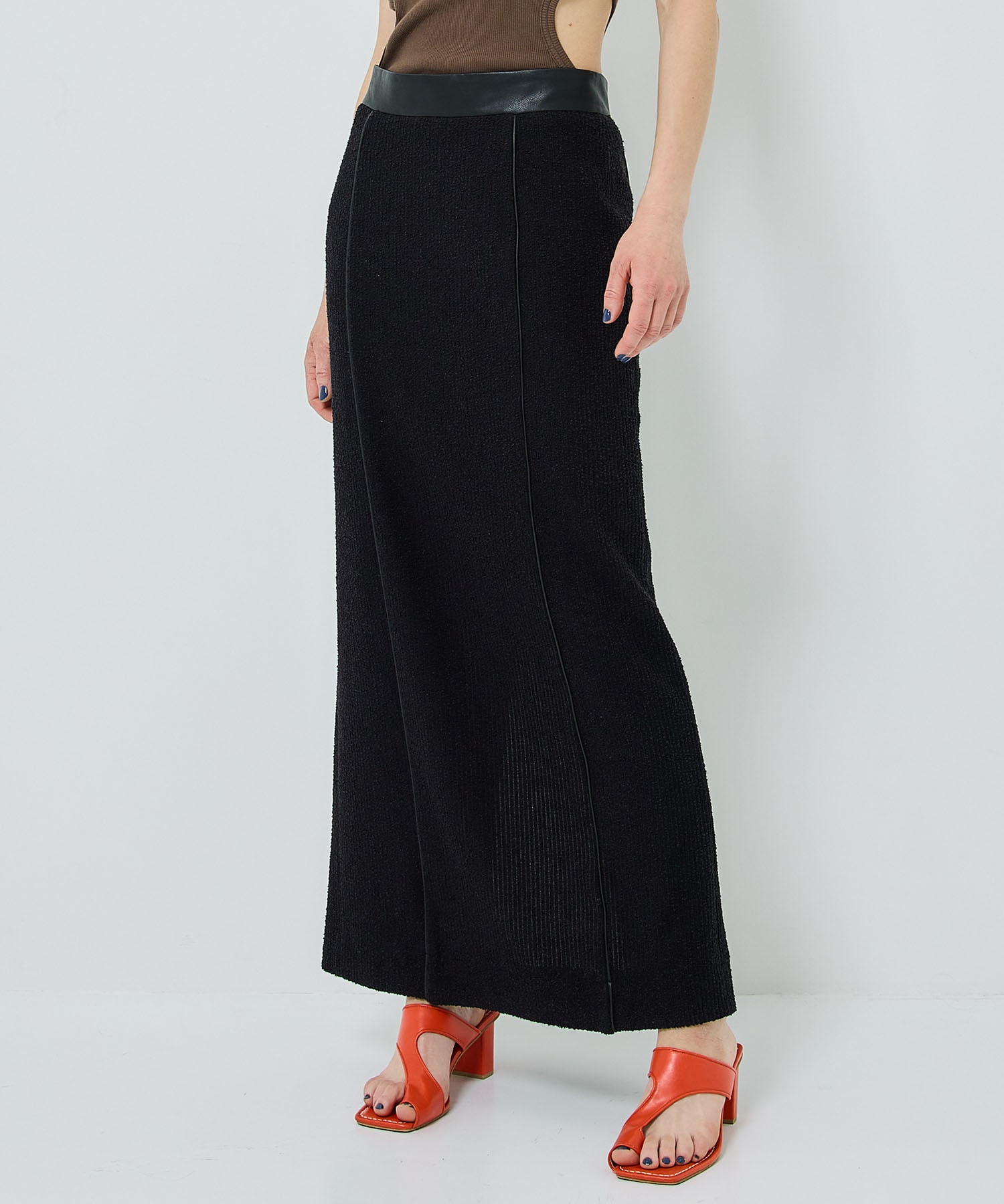 Tweedy Jersey Skirt