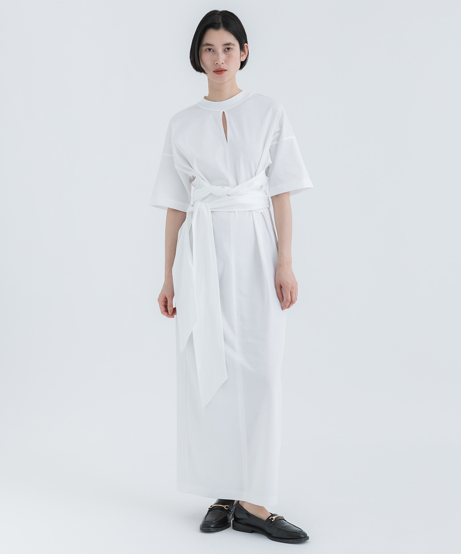 Suvin Cotton Jersey Dress(1 WHITE): Mame Kurogouchi: WOMENS｜ STUDIOUS  ONLINE公式通販サイト