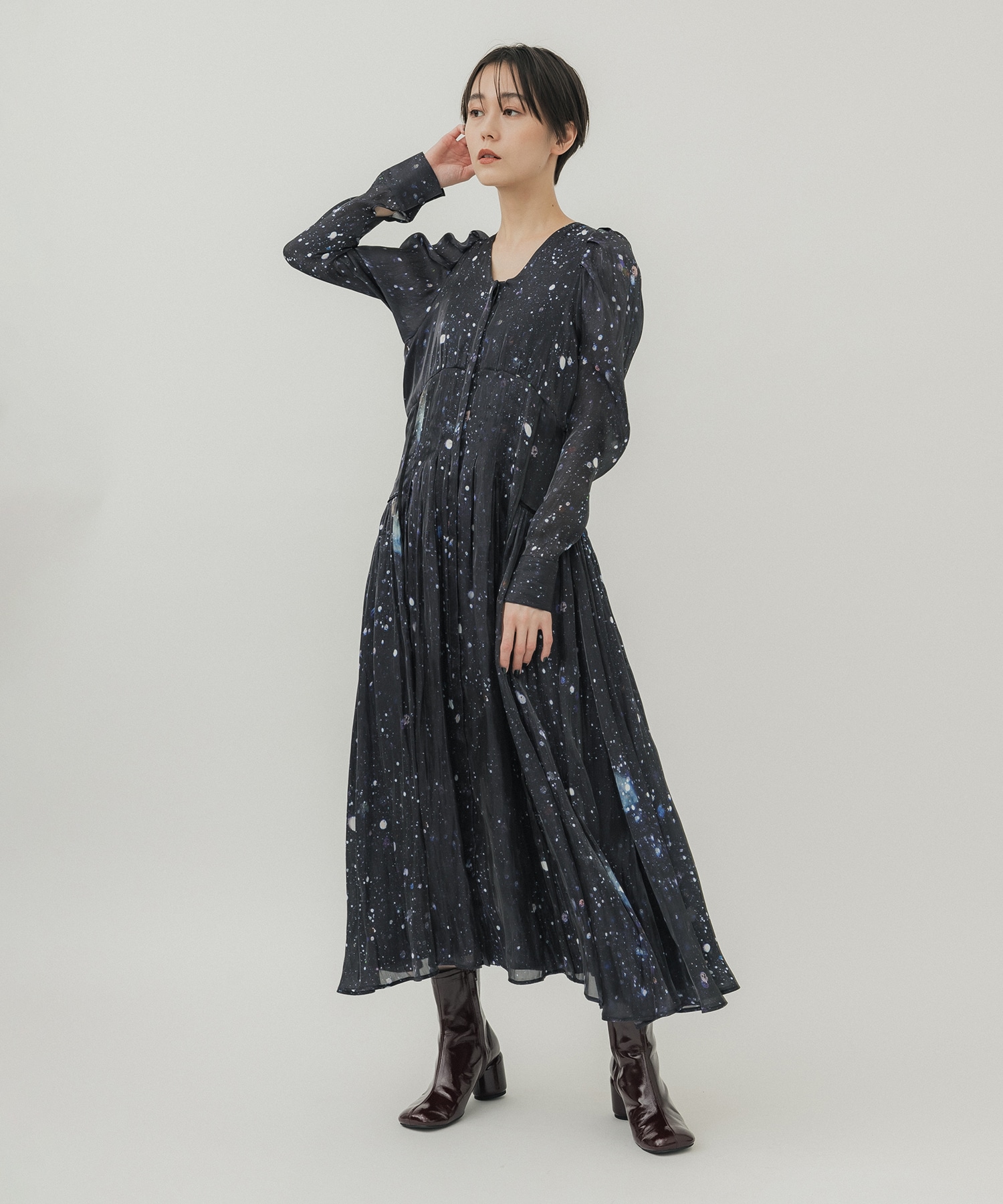 Letter long dress