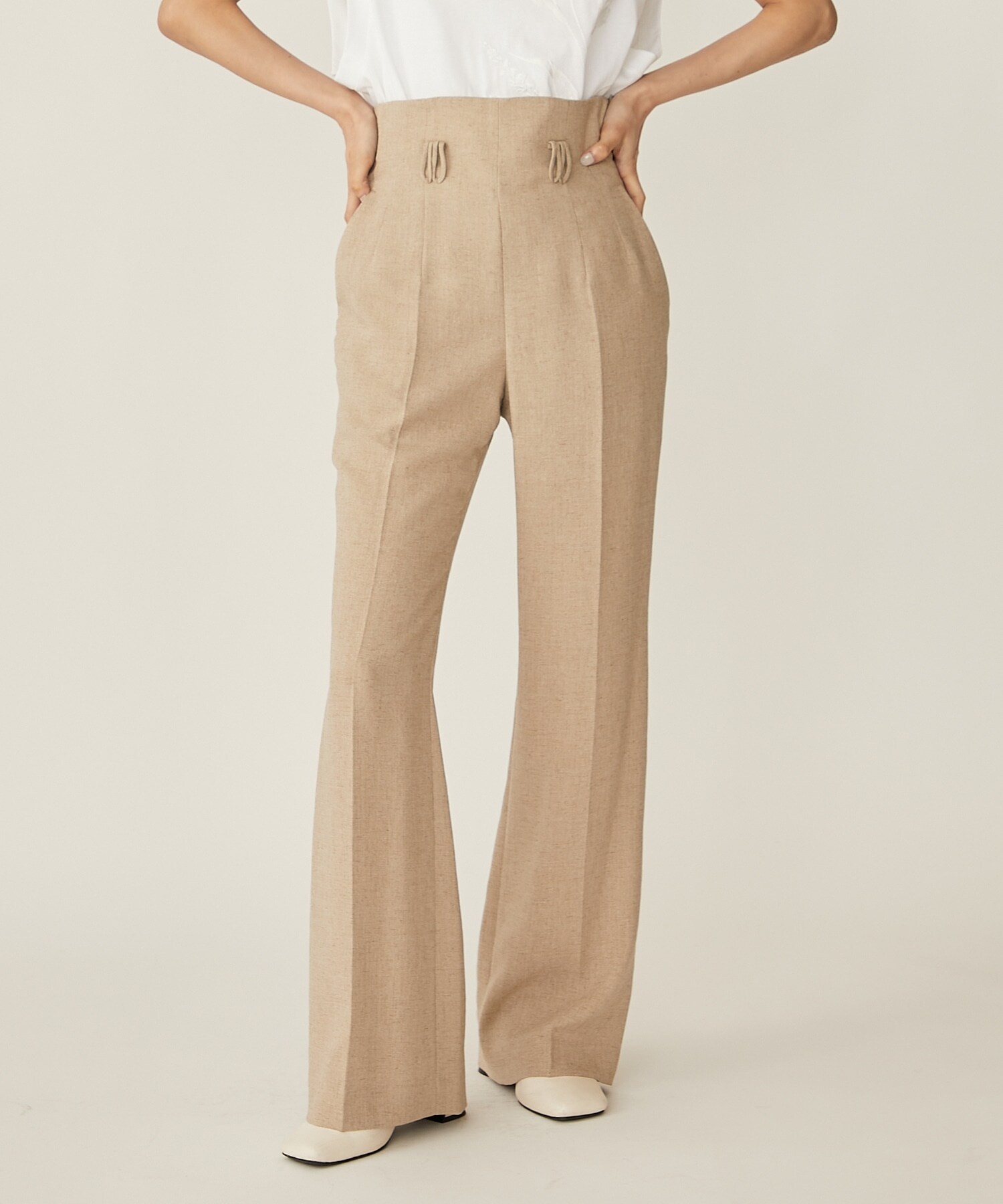 Linen Touch Triacetate Suits Trousers