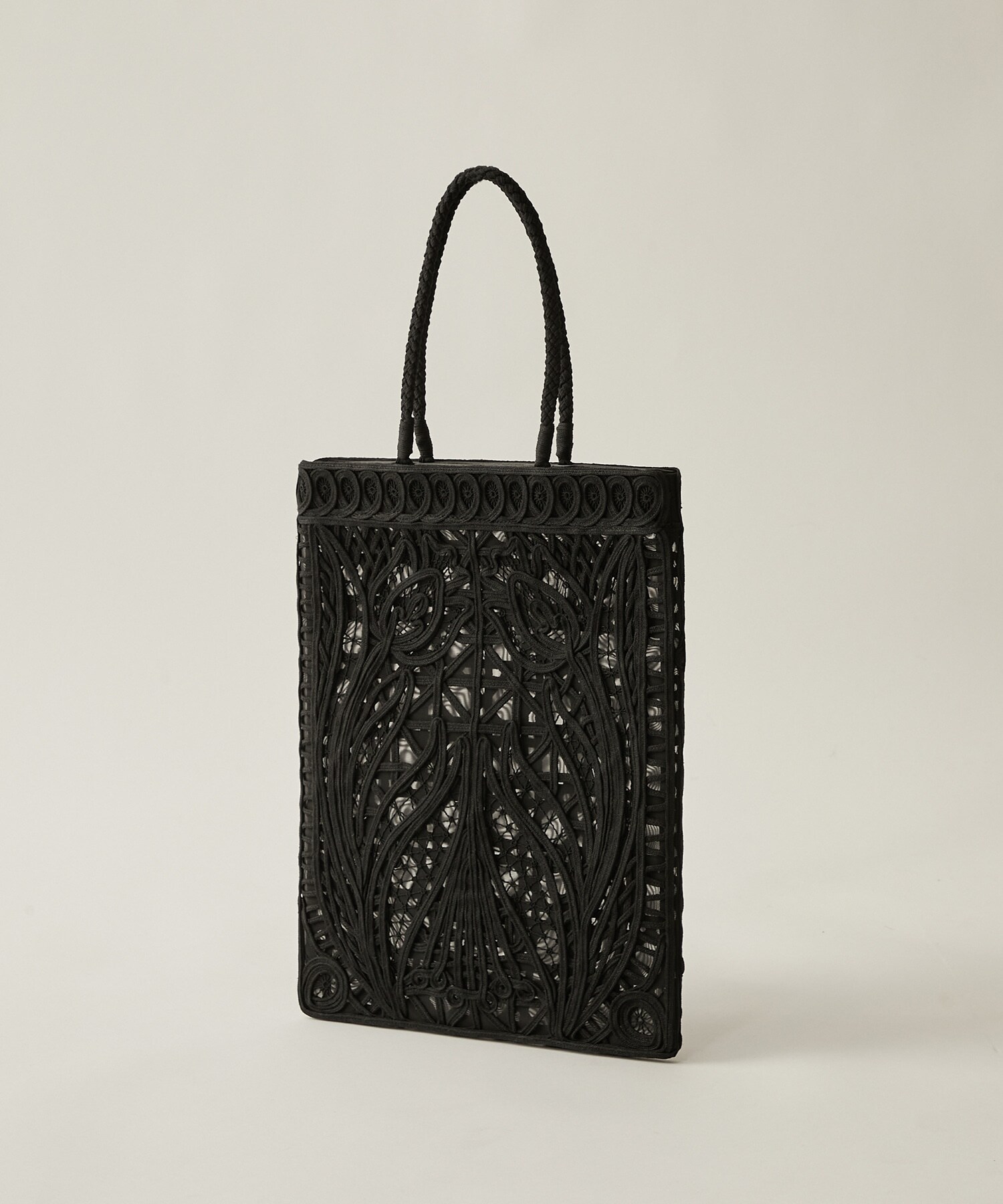 Cording Embroidery Tote Bag