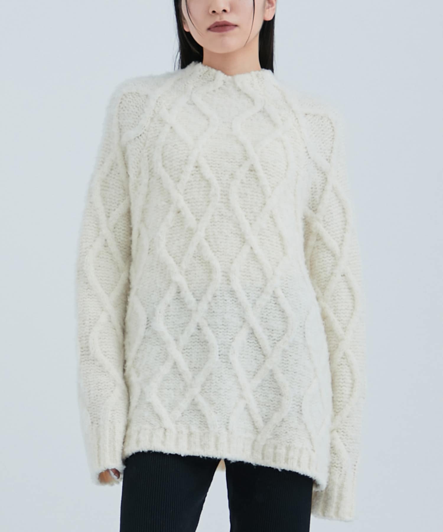 Shadow Cable Knit Top