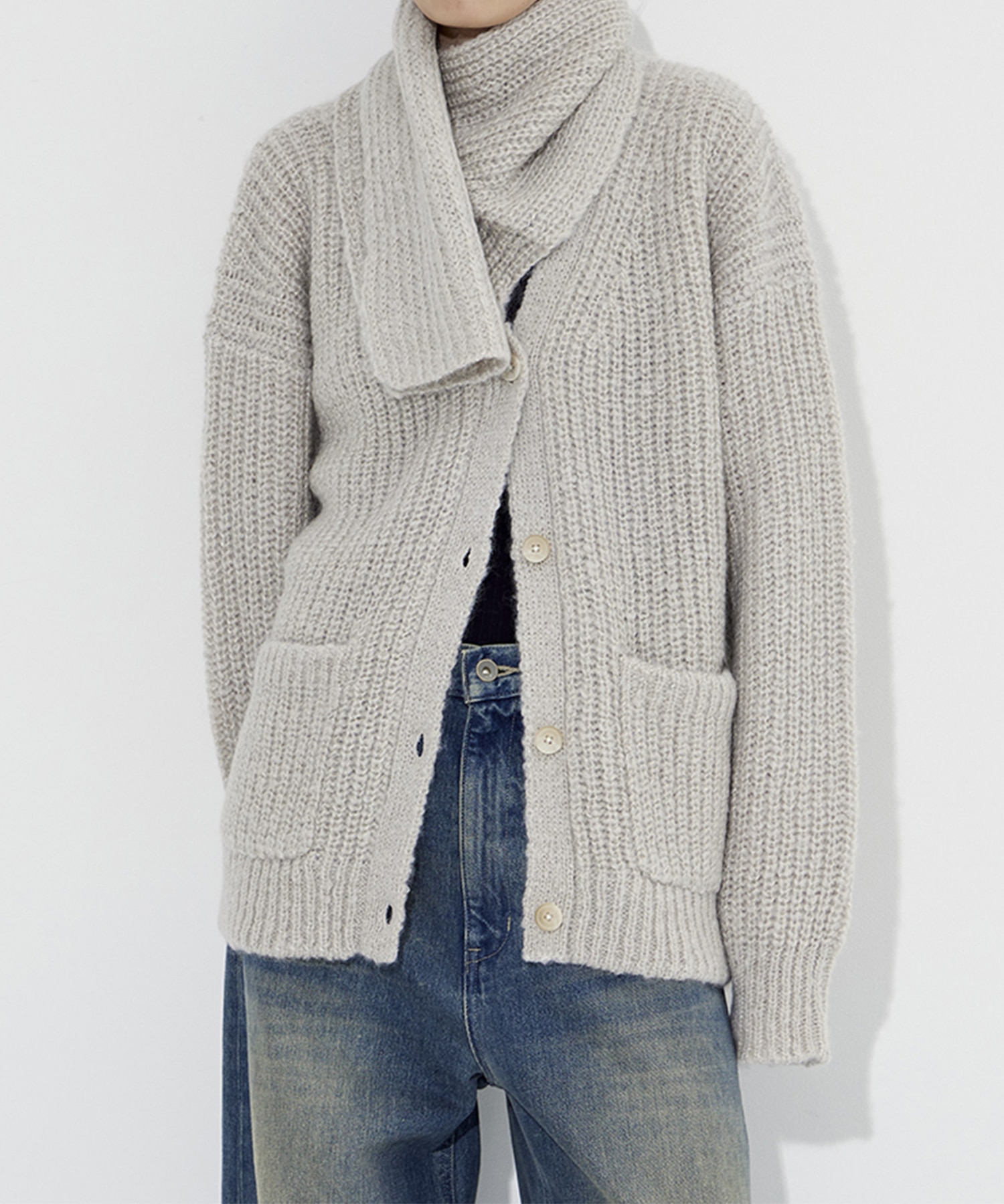 Soft Mohair Knit Cardigan