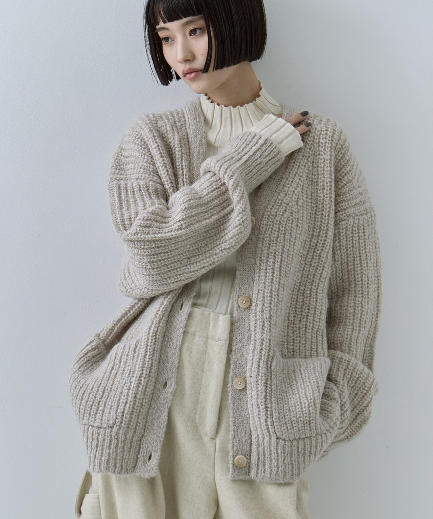 Soft Mohair Knit Cardigan