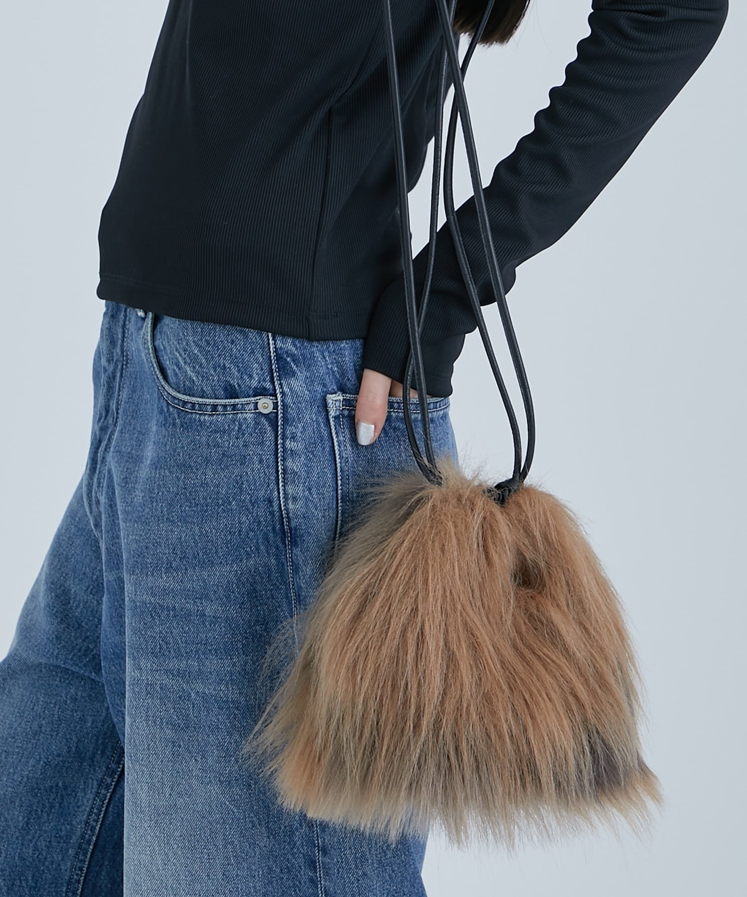 Vegan Fur Purse Bag