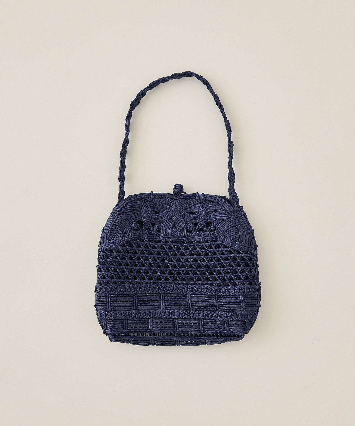 Cord Embroidery Hanakago Mini Hand Bag