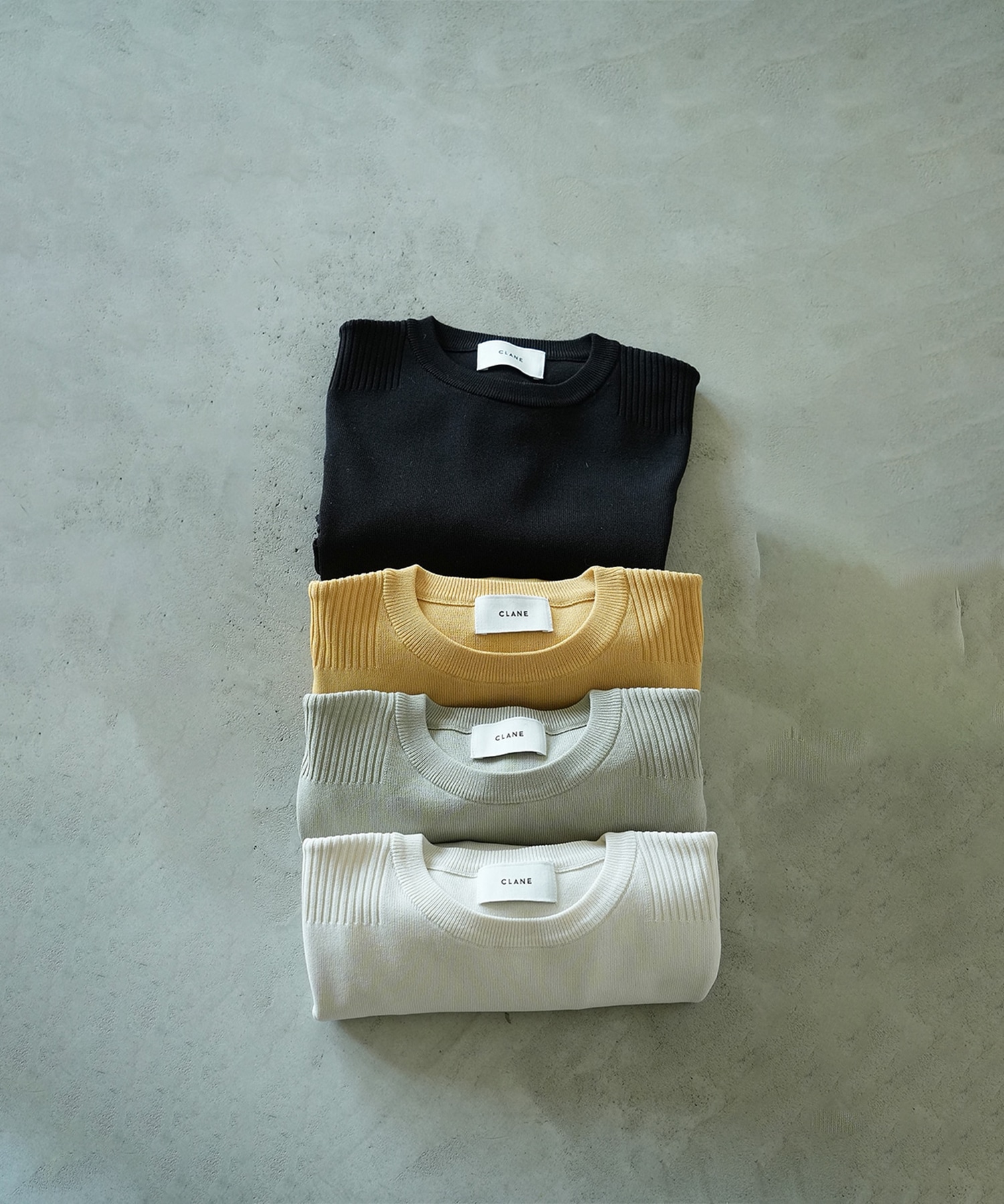 BASIC COMPACT KNIT TOPS(1 IVORY): CLANE: WOMENS｜ STUDIOUS ONLINE