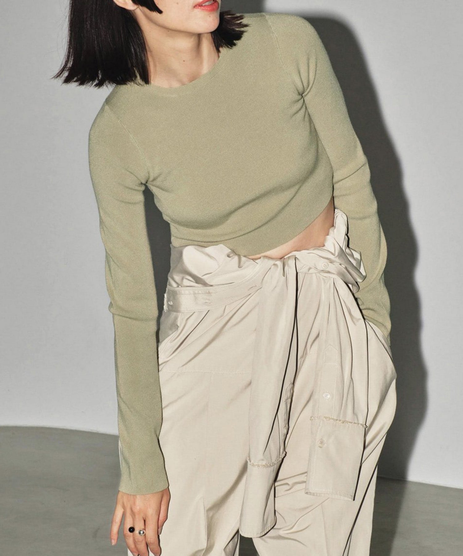 Cropped Smooth Knit