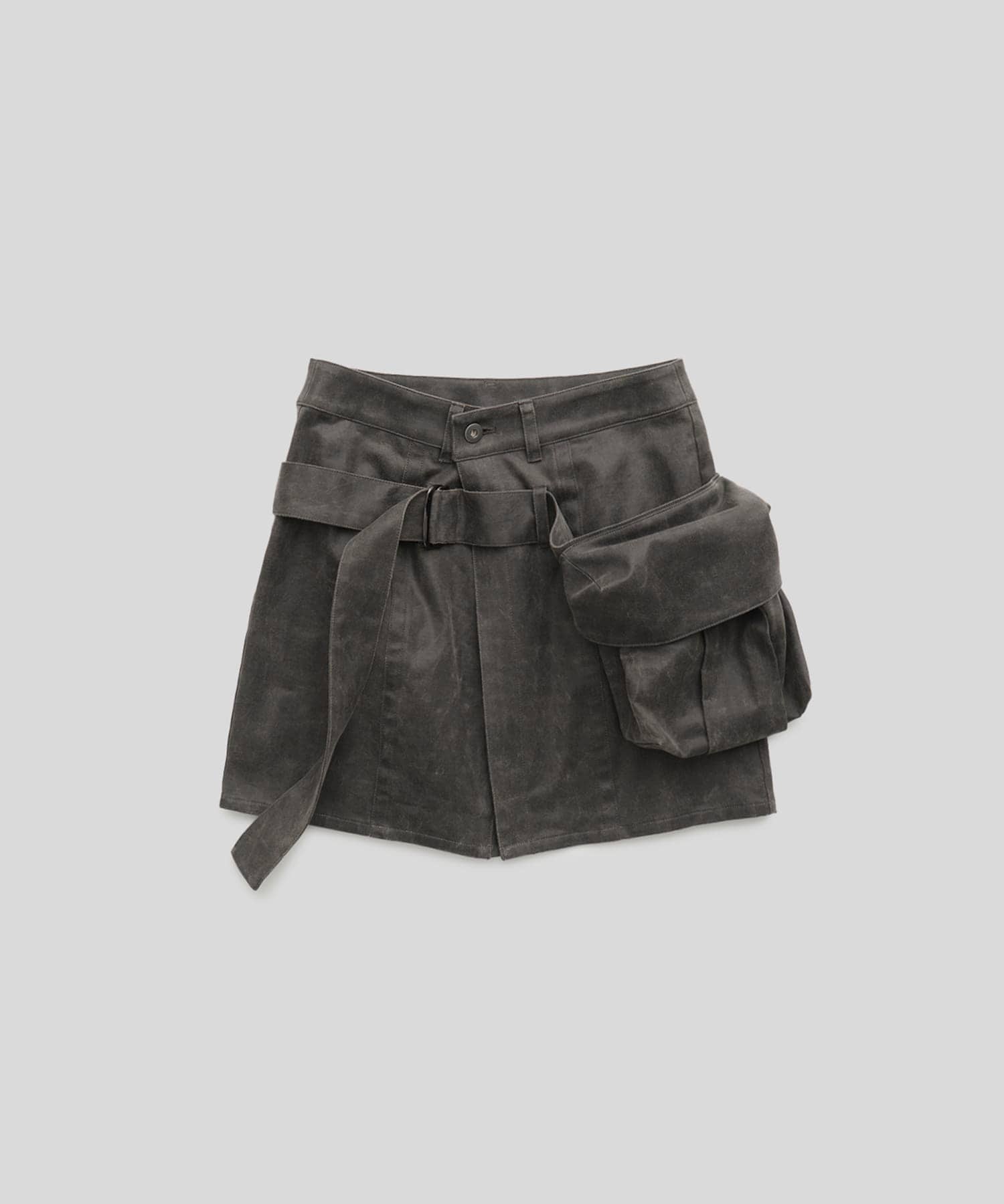 Belted Mini Skirt