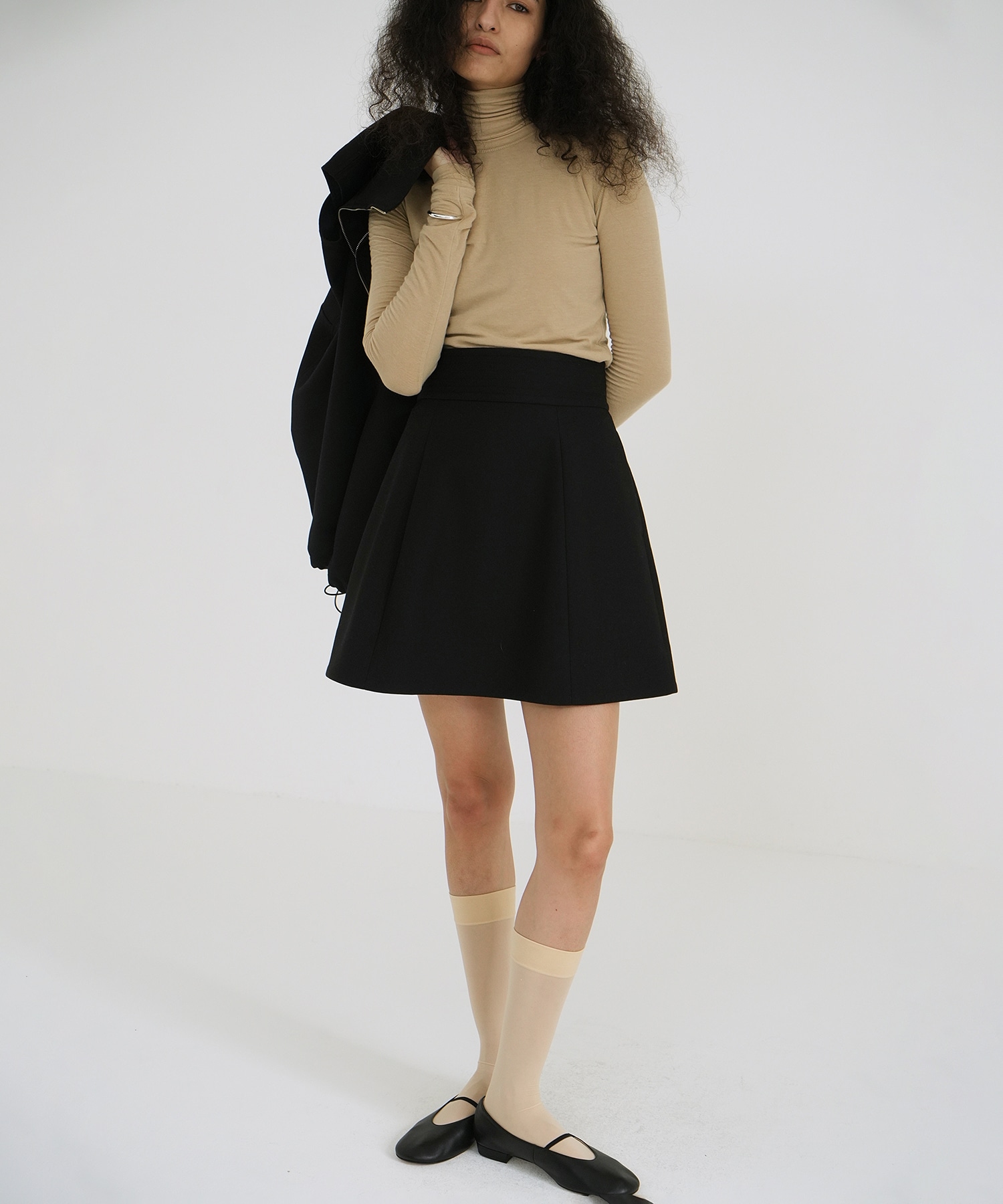 WIDE BELT CONSTRUCTIVE MINI SKIRT