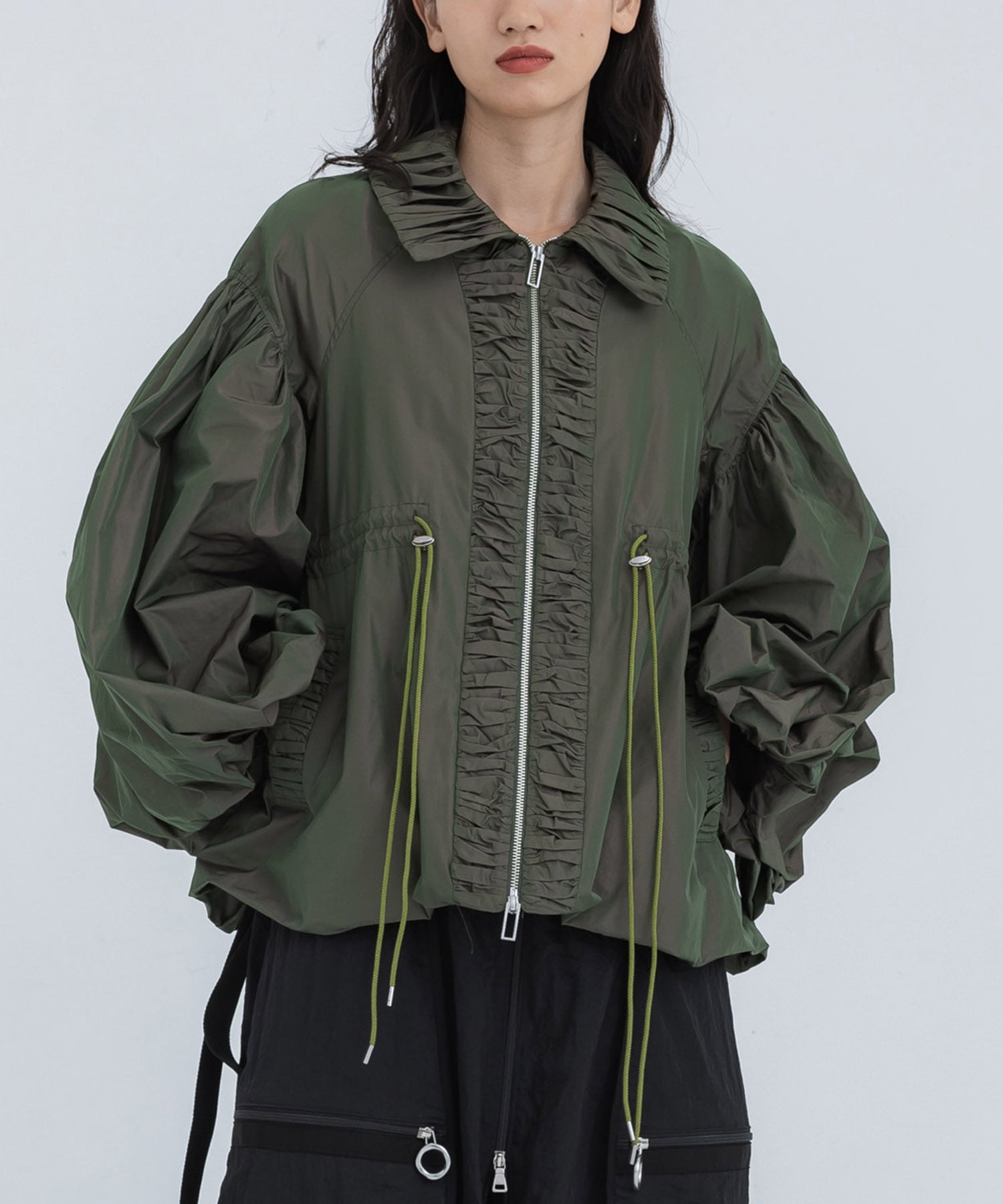 Bud sleeve jacket(FREE GREEN): MURRAL: WOMENS 