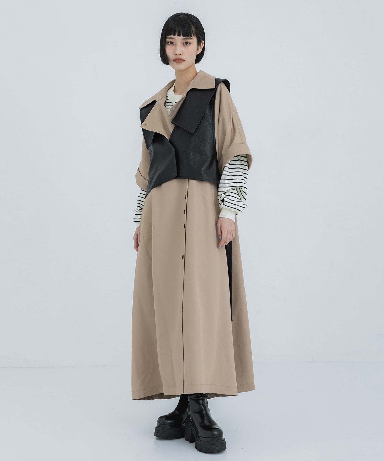 TRENCH MULTI WAY LONG VEST